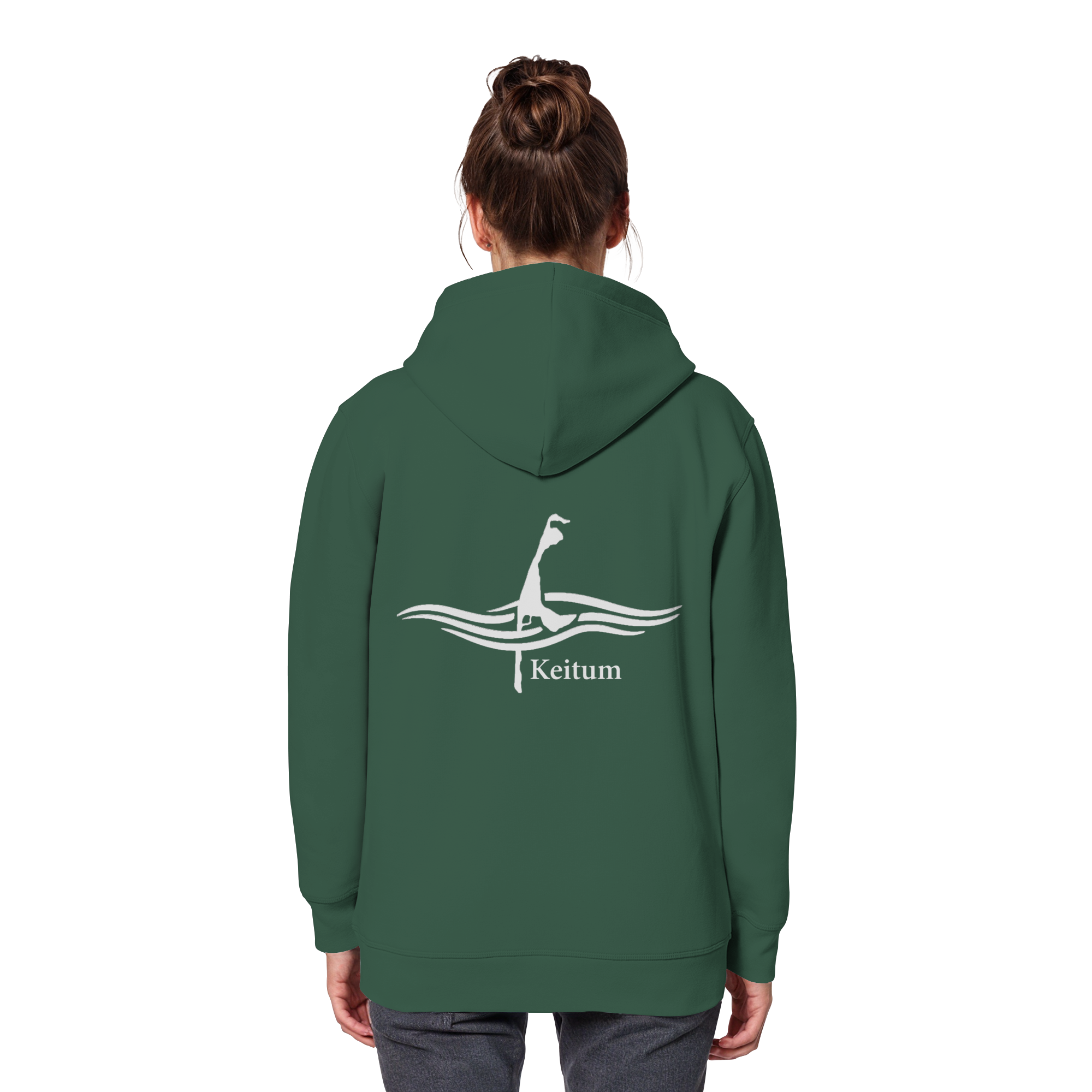 maritimes Sylt vom Meer umschlungen - Keitum Basic Hoodie (hell)