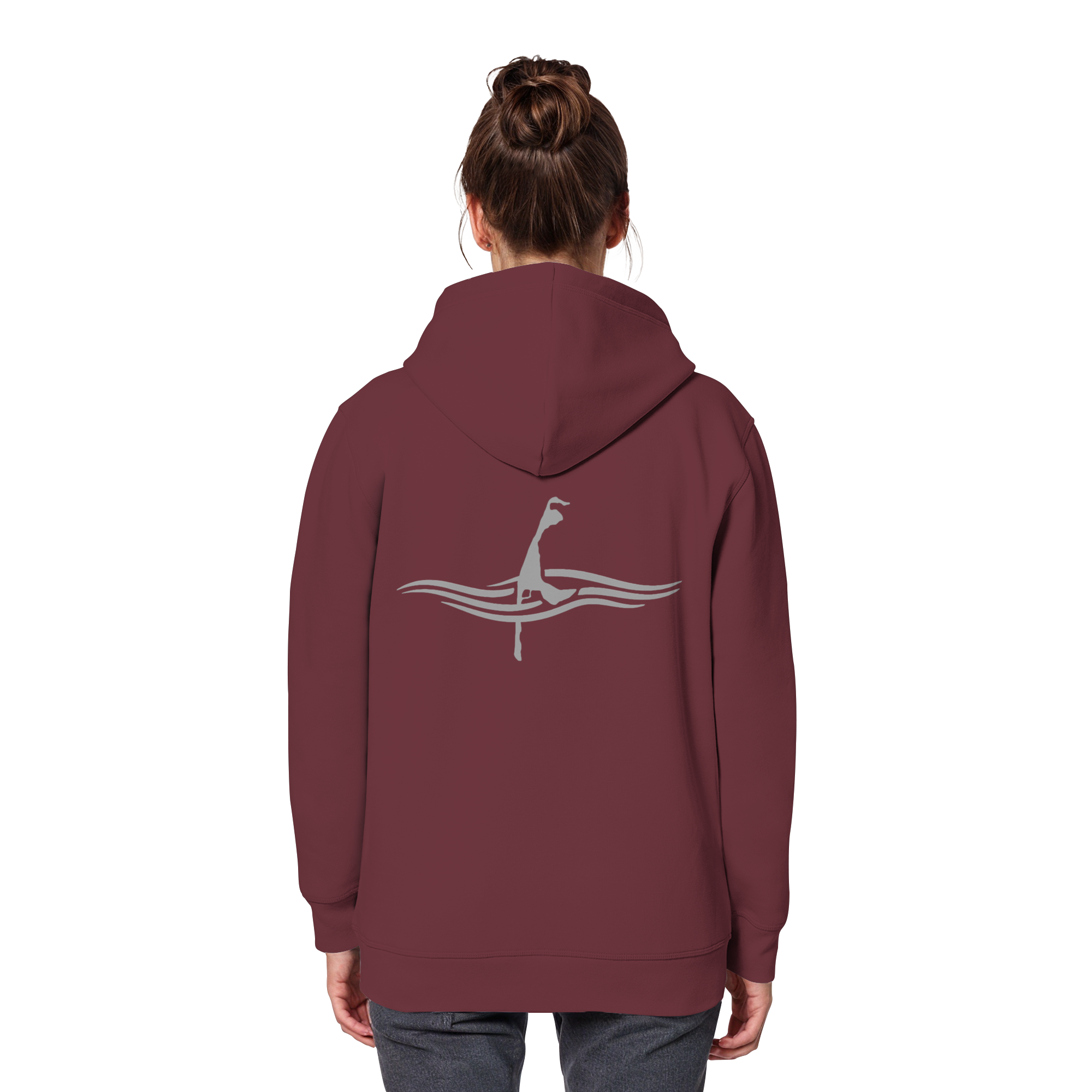 maritime SyltWelle mit Stick (front) & Logo (hinten) - Basic Hoodie