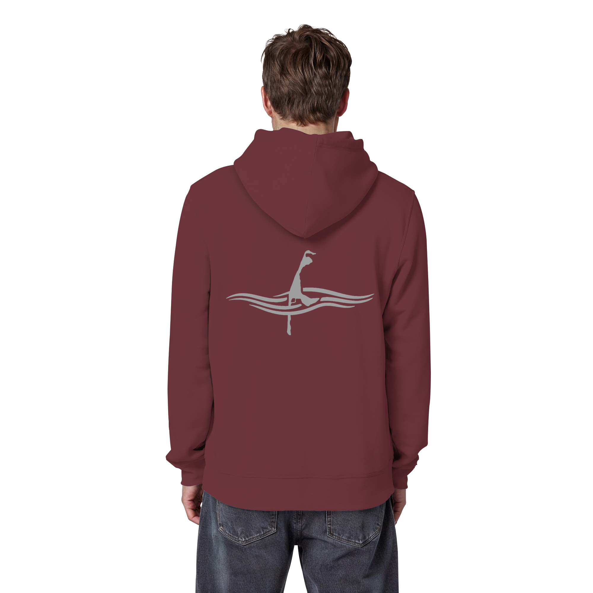 maritime SyltWelle mit Stick (front) & Logo (hinten) - Basic Hoodie