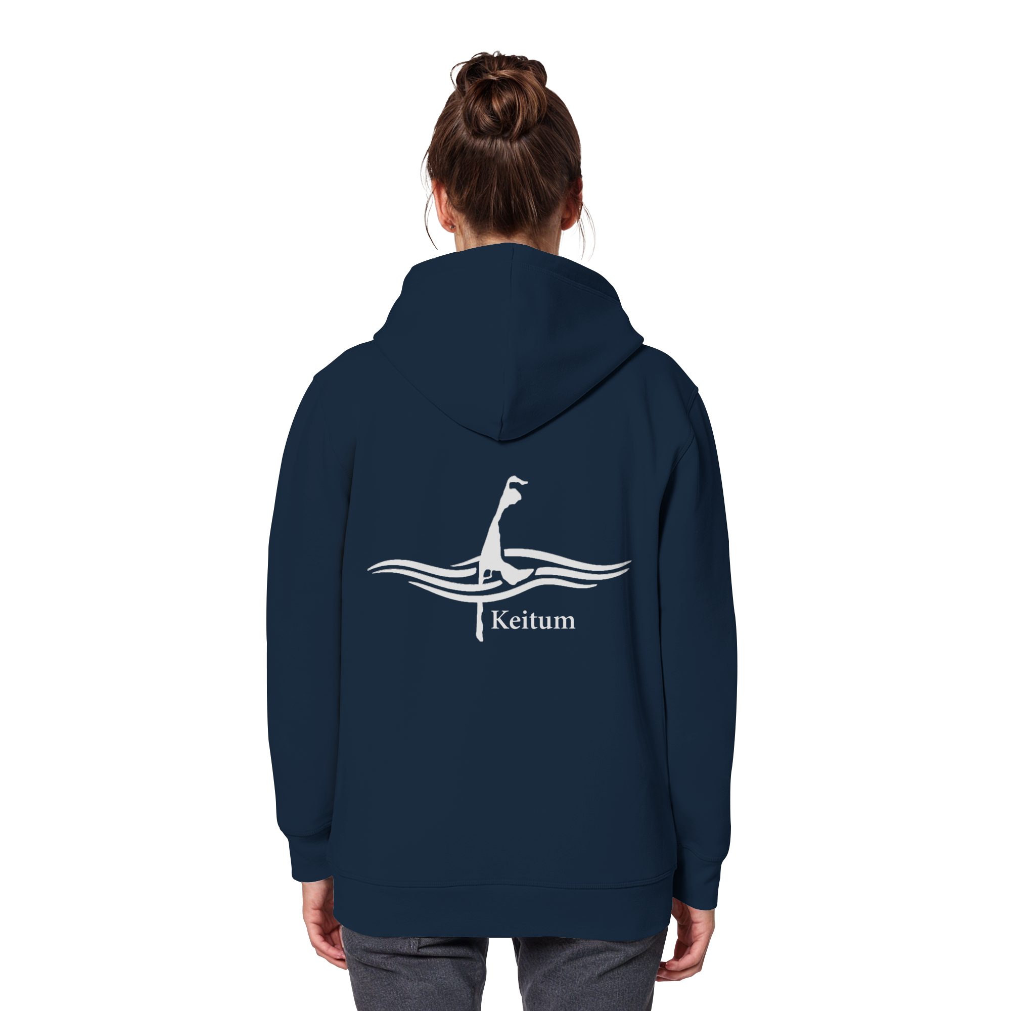 maritimes Sylt vom Meer umschlungen - Keitum Basic Hoodie (hell)