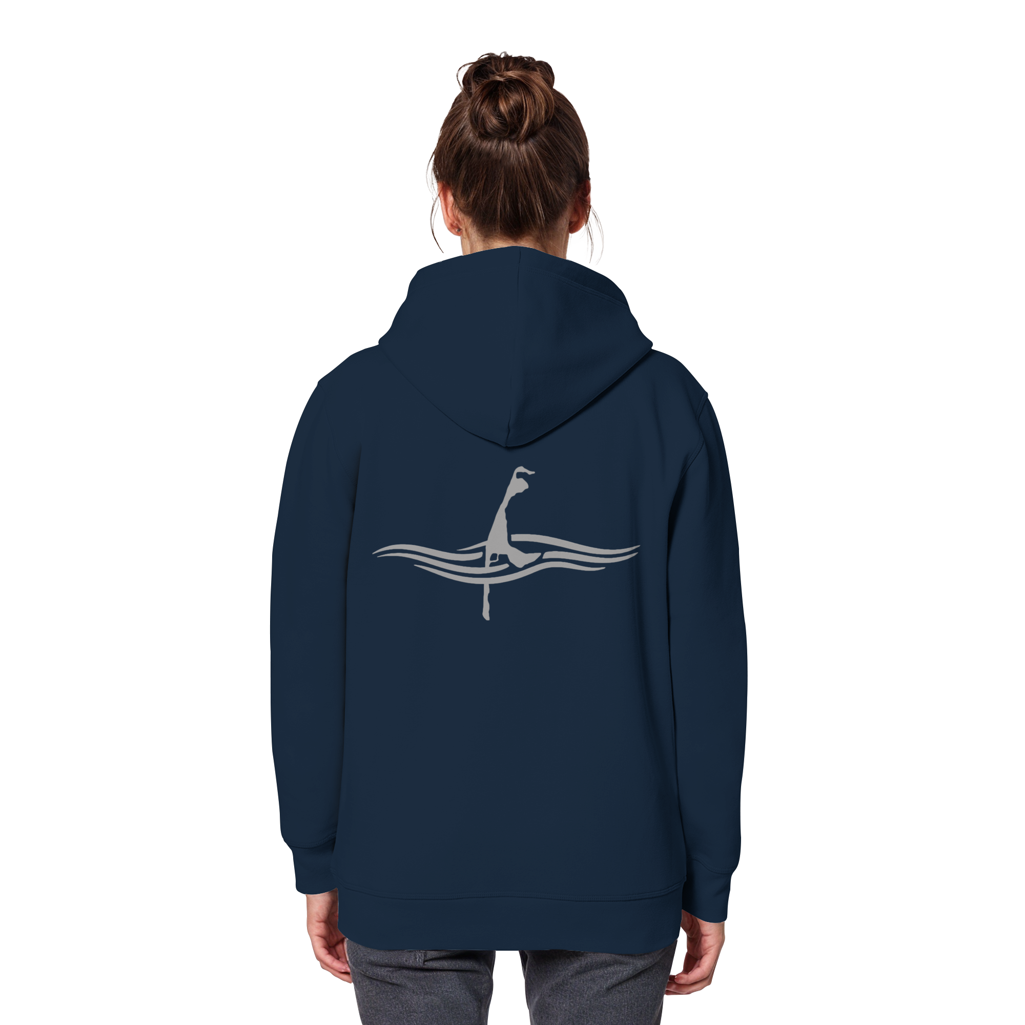maritime SyltWelle mit Stick (front) & Logo (hinten) - Basic Hoodie