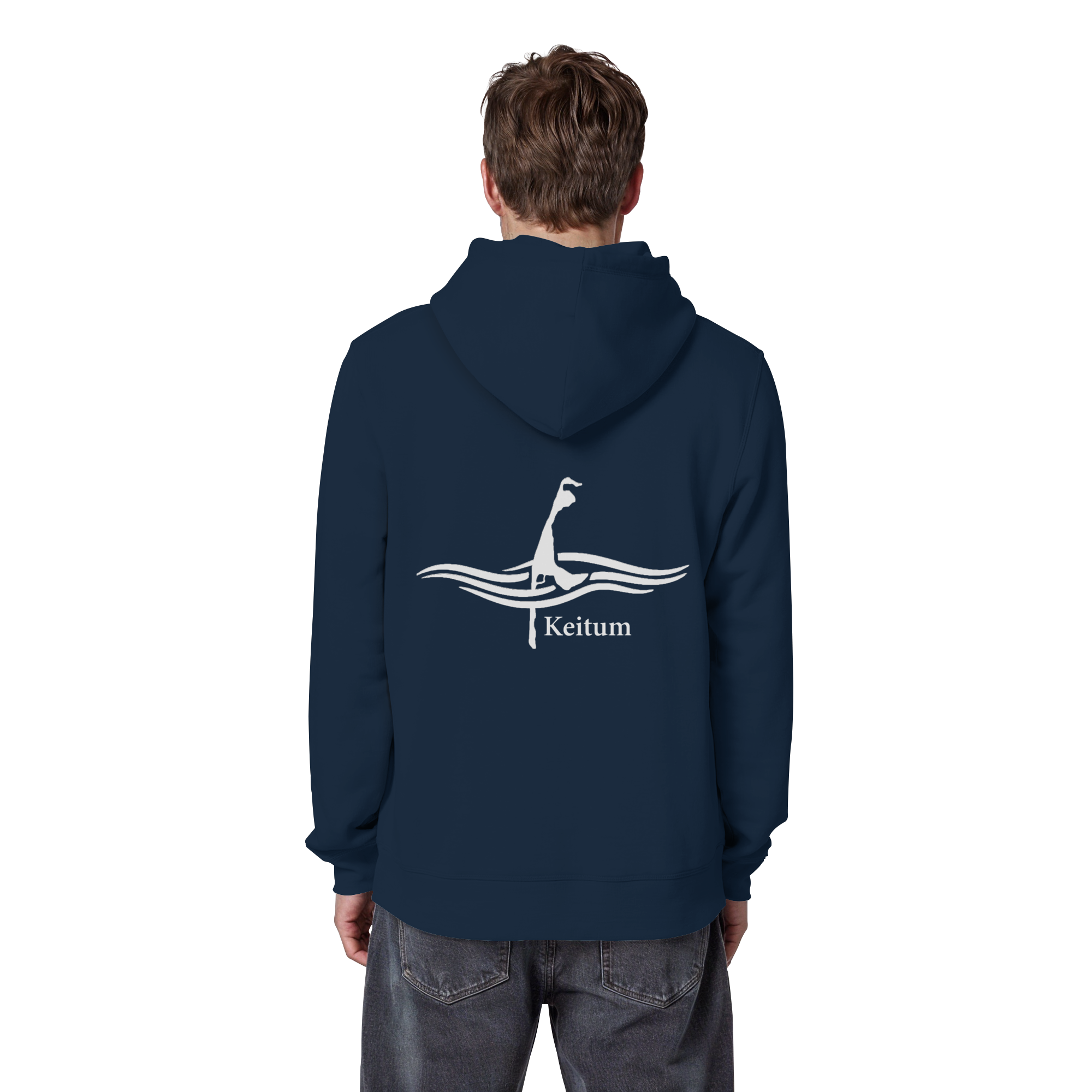 maritimes Sylt vom Meer umschlungen - Keitum Basic Hoodie (hell)