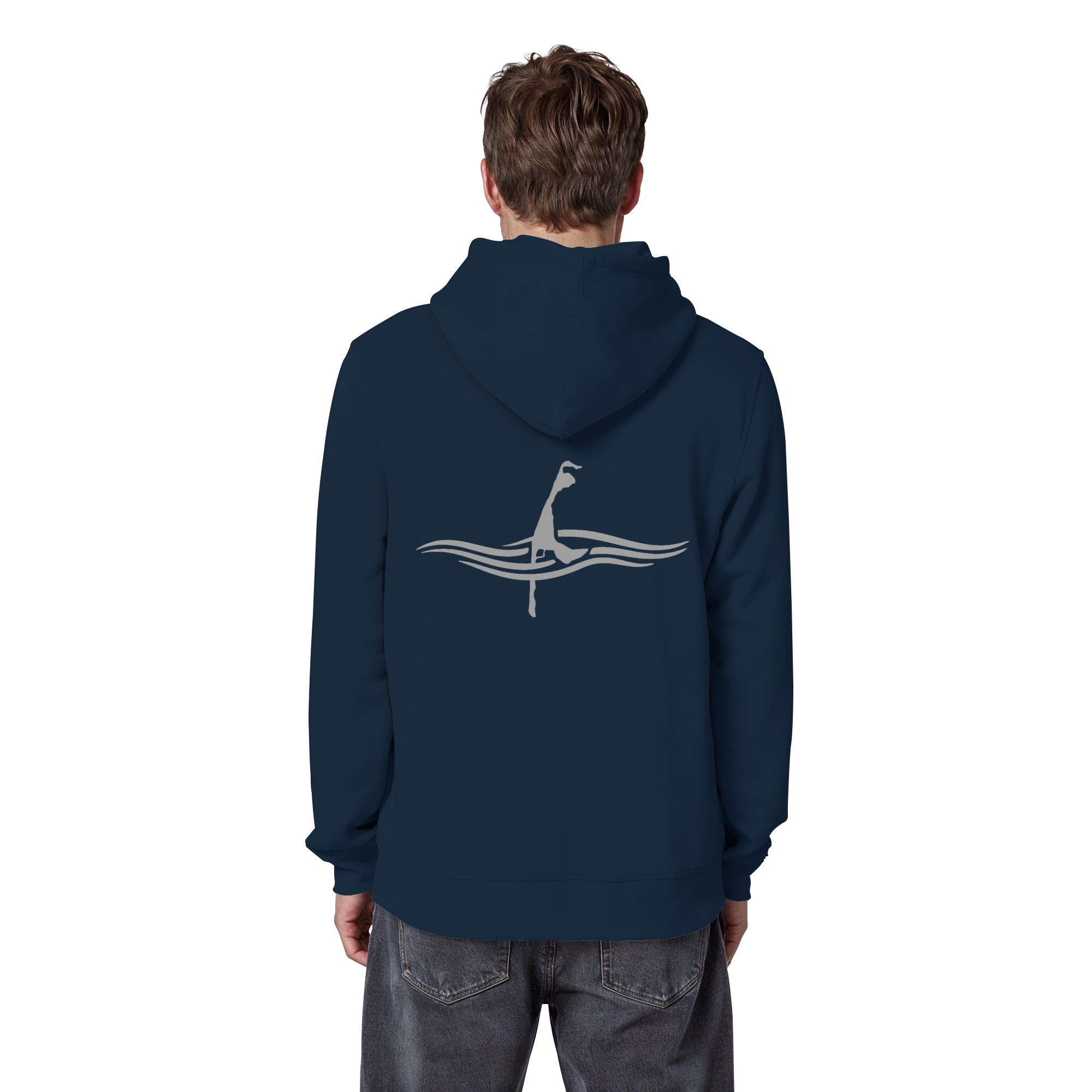 maritime SyltWelle mit Stick (front) & Logo (hinten) - Basic Hoodie