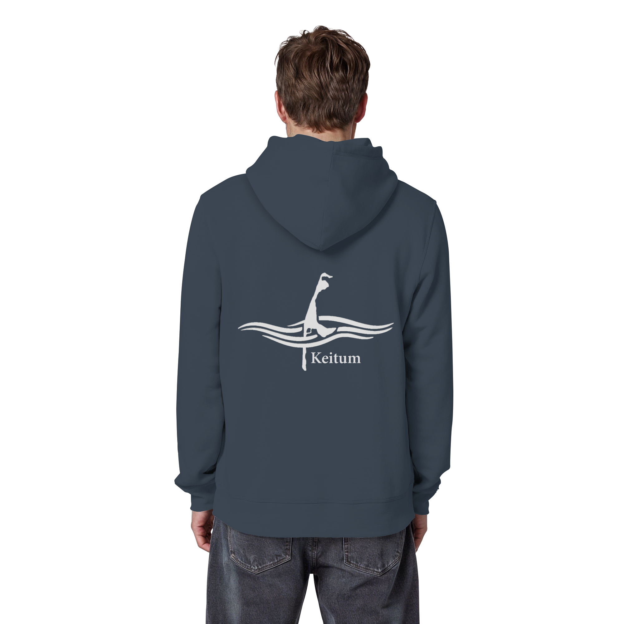 maritimes Sylt vom Meer umschlungen - Keitum Basic Hoodie (hell)