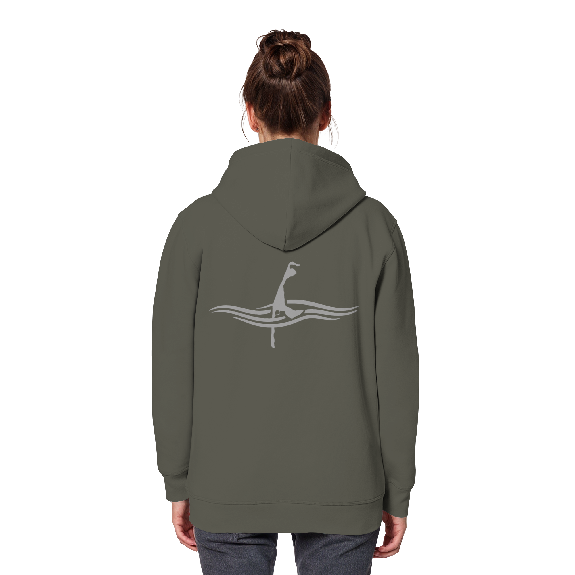 maritime SyltWelle mit Stick (front) & Logo (hinten) - Basic Hoodie