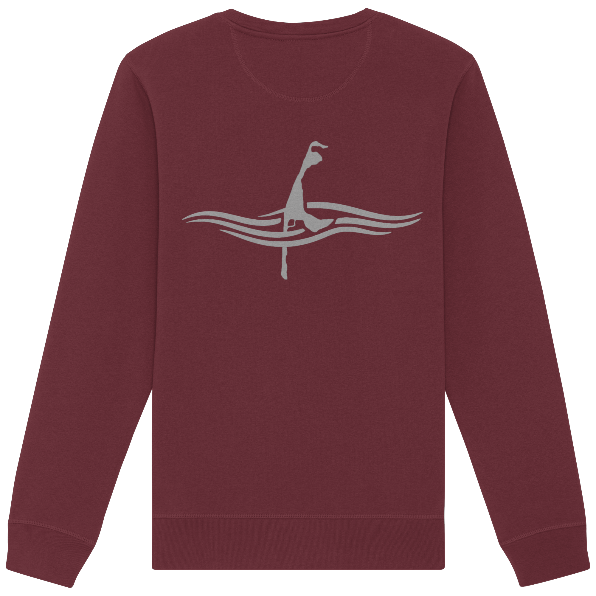 maritimes Sylt vom Meer umschlungen (Rücken) - Unisex Sweatshirt