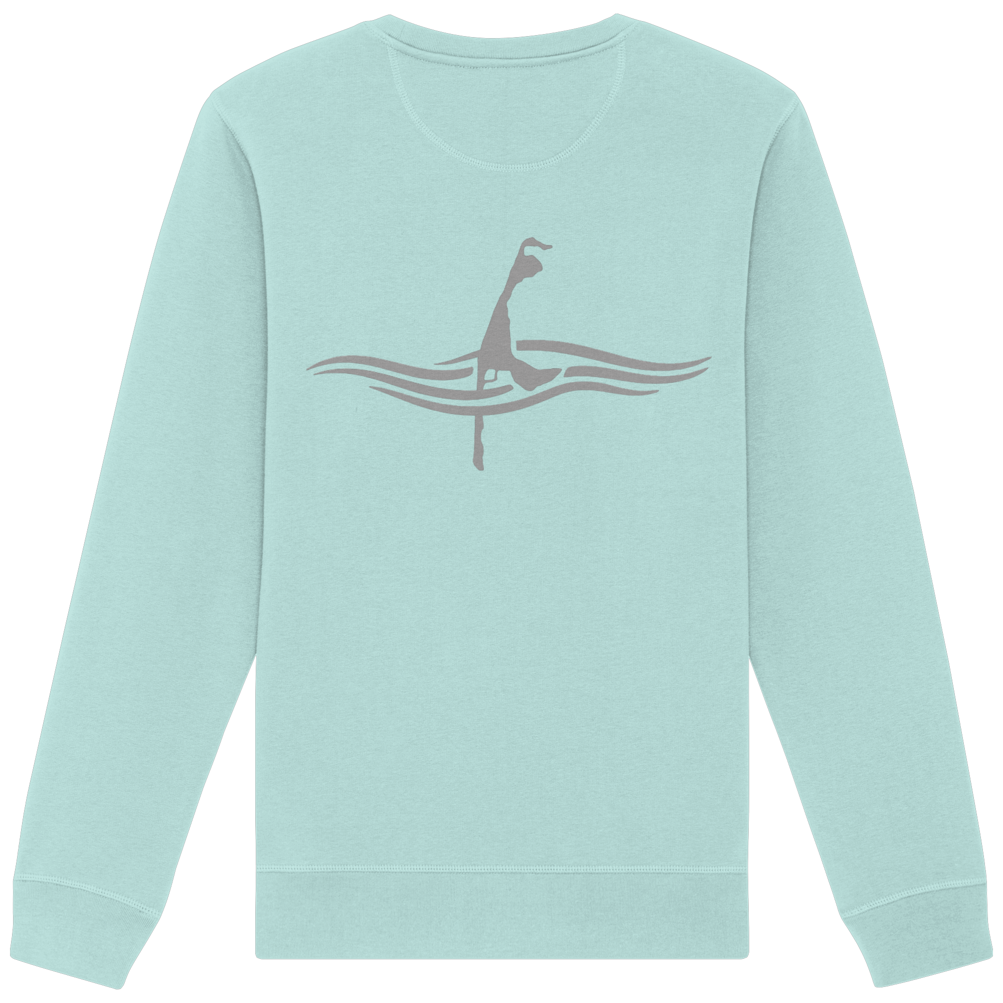 maritimes Sylt vom Meer umschlungen (Rücken) - Unisex Sweatshirt