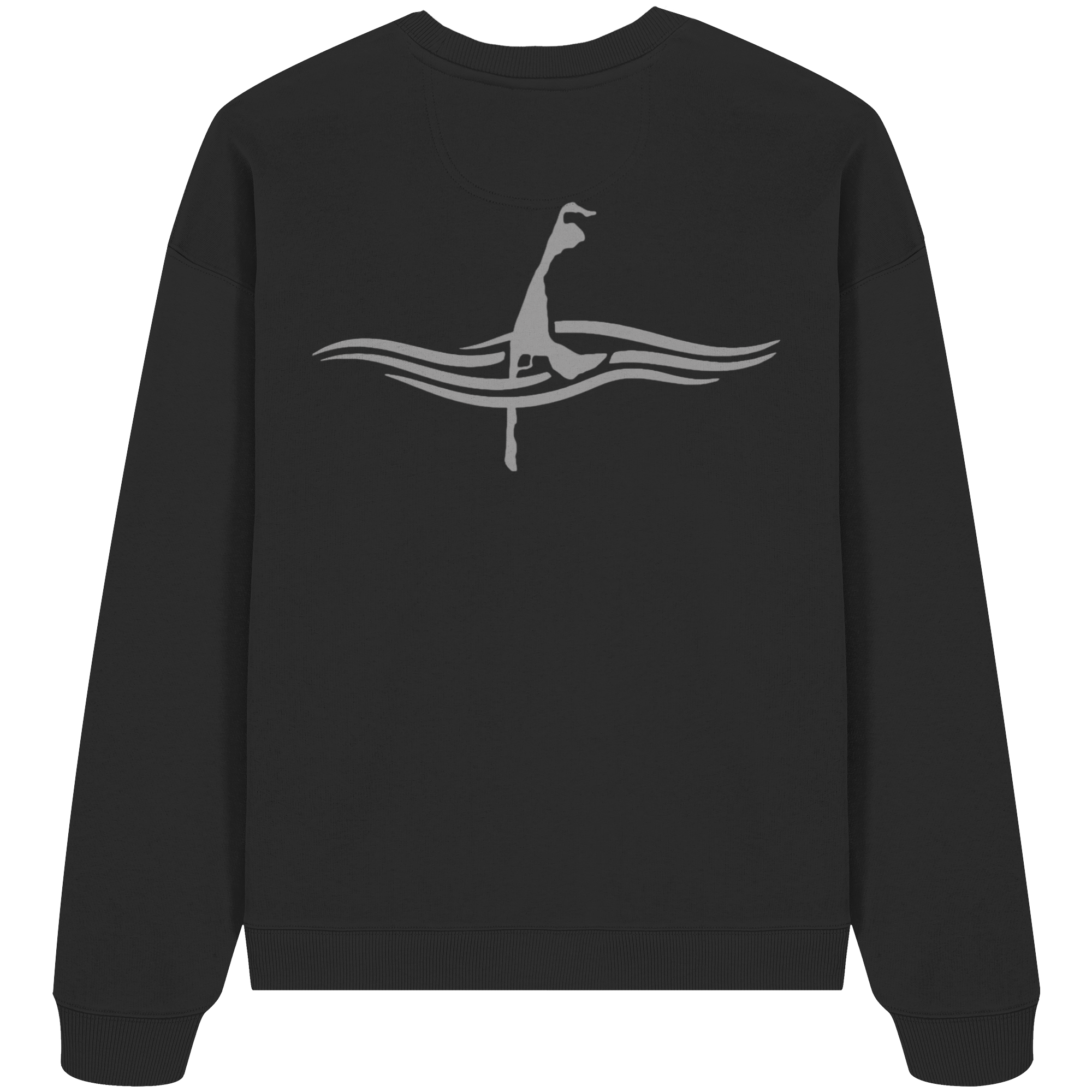 maritime SyltWelle mit Stick (front) & Logo (hinten) - Oversize Sweatshirt