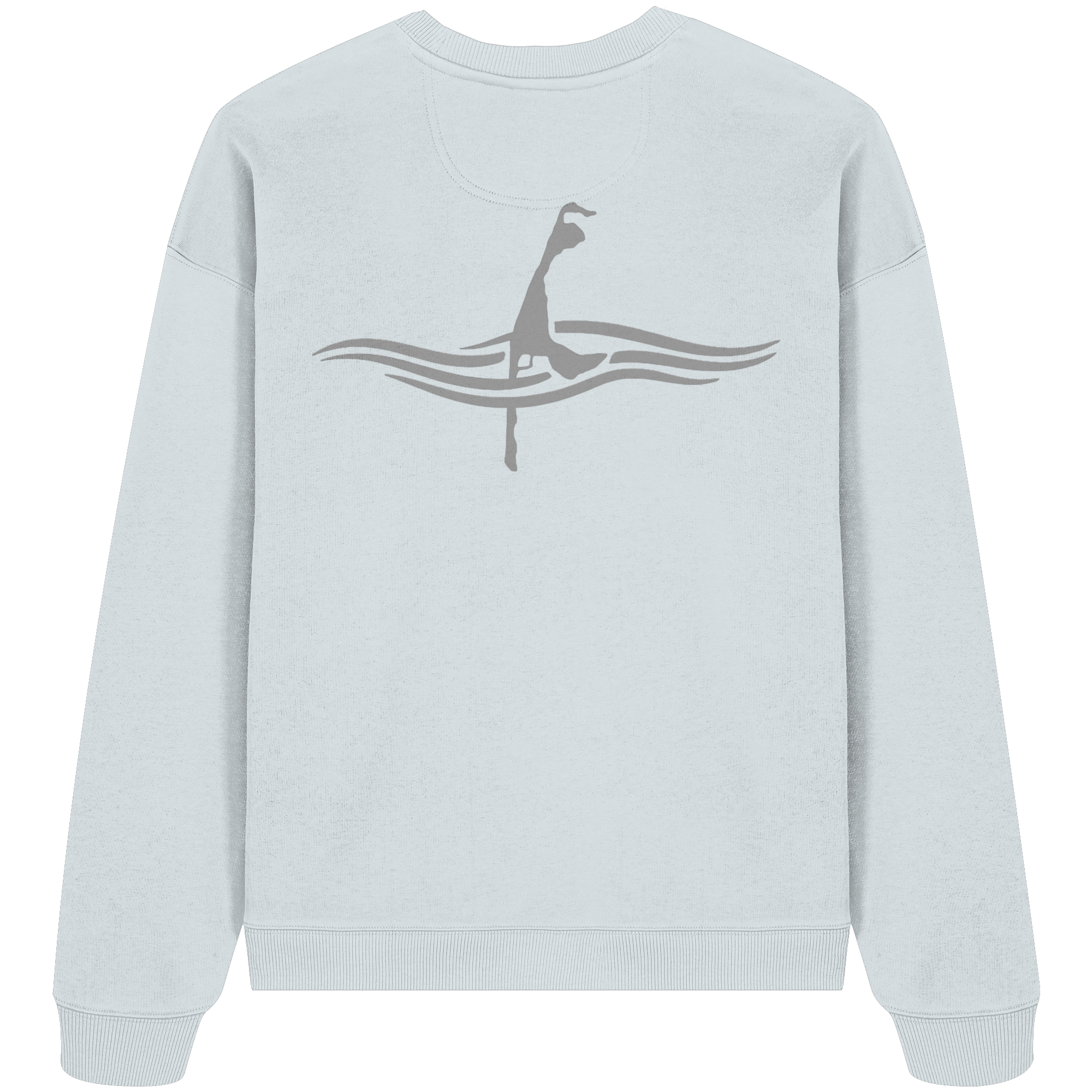maritime SyltWelle mit Stick (front) & Logo (hinten) - Oversize Sweatshirt
