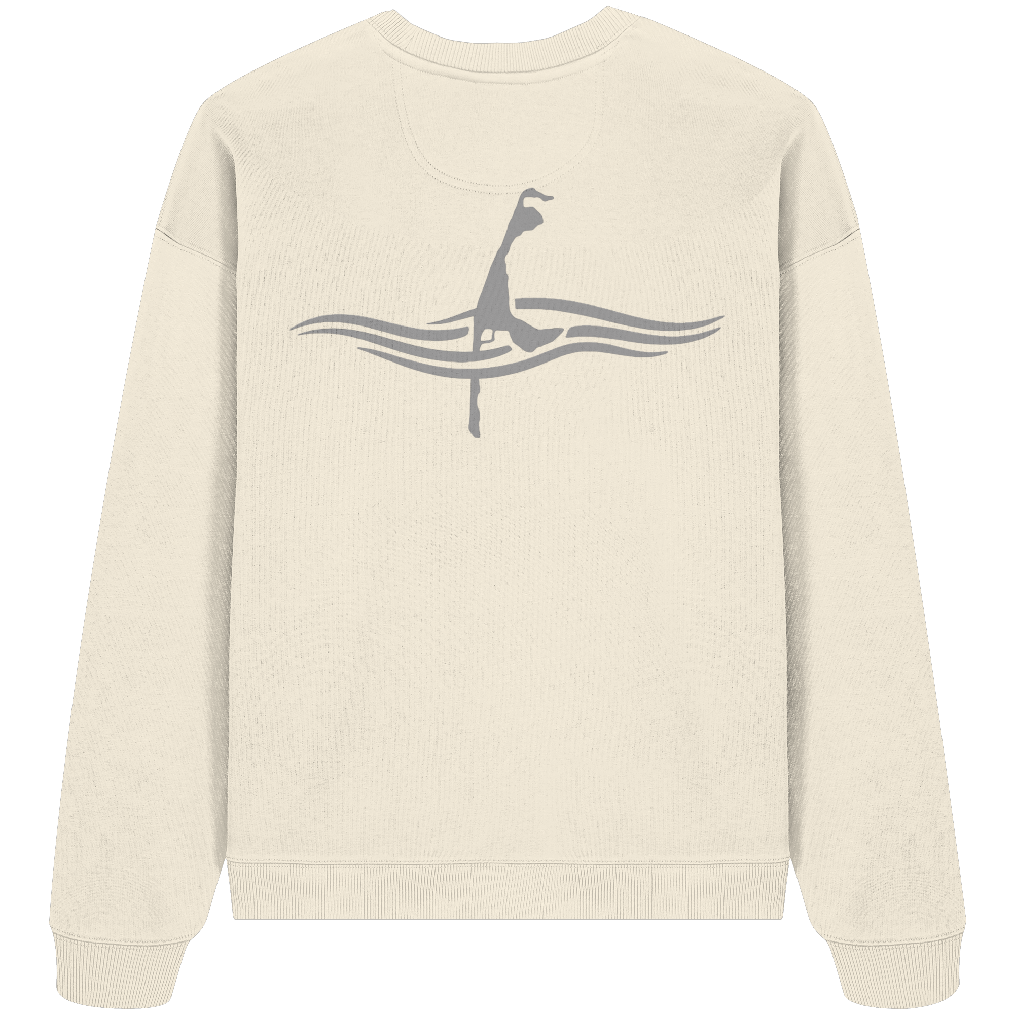 maritime SyltWelle mit Stick (front) & Logo (hinten) - Oversize Sweatshirt