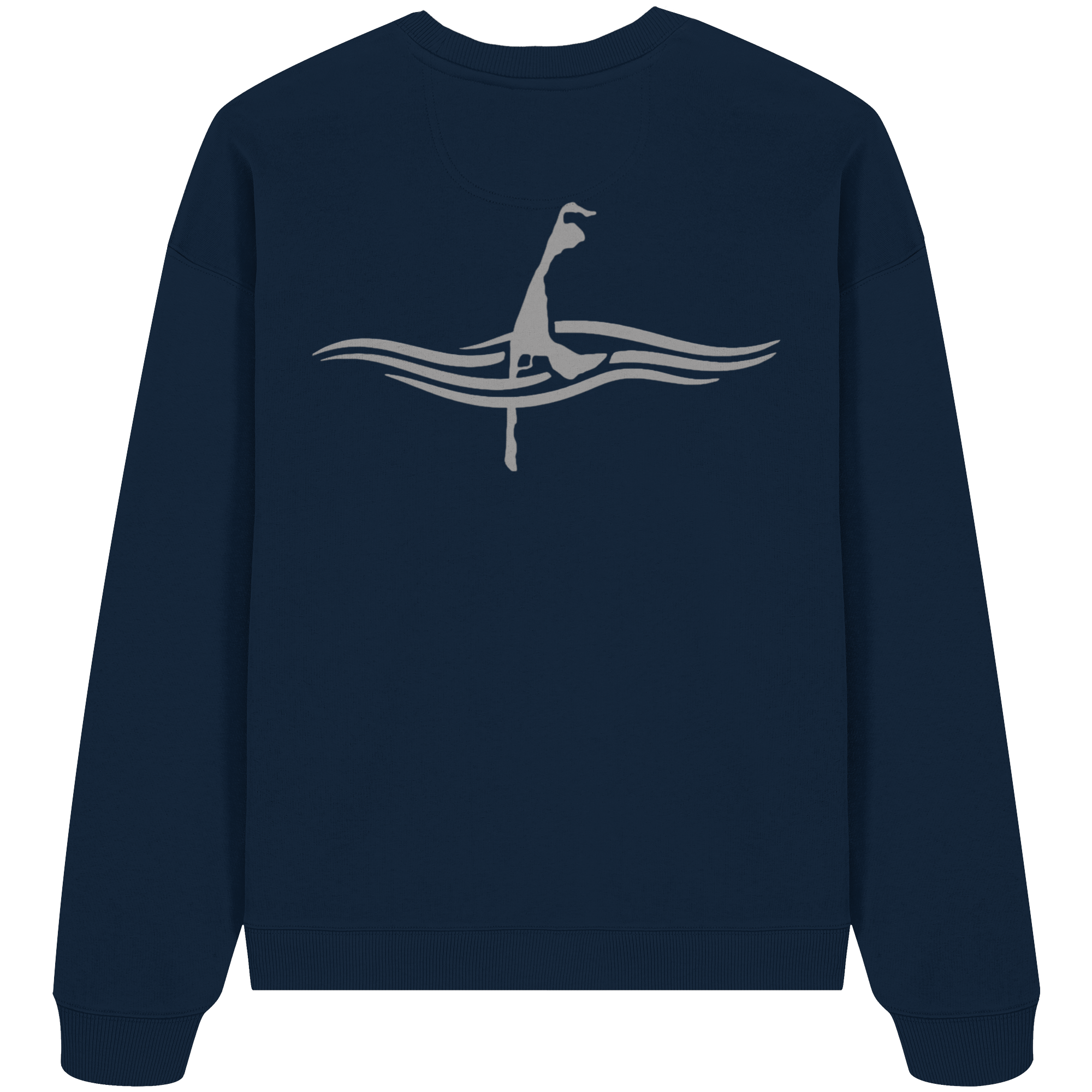 maritime SyltWelle mit Stick (front) & Logo (hinten) - Oversize Sweatshirt