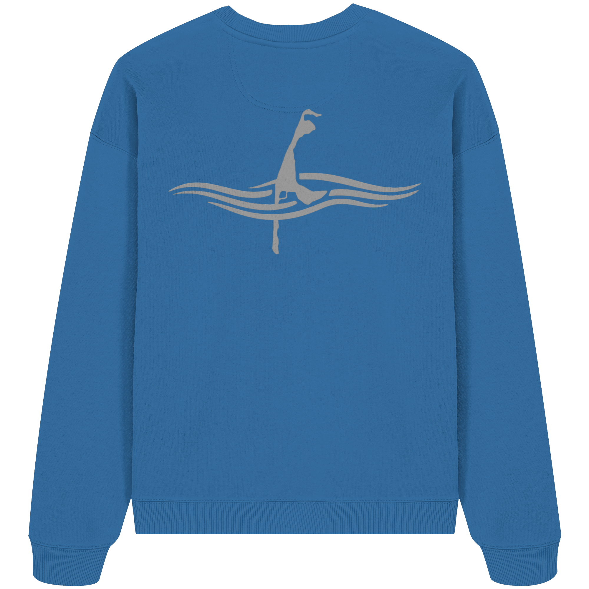 maritime SyltWelle mit Stick (front) & Logo (hinten) - Oversize Sweatshirt