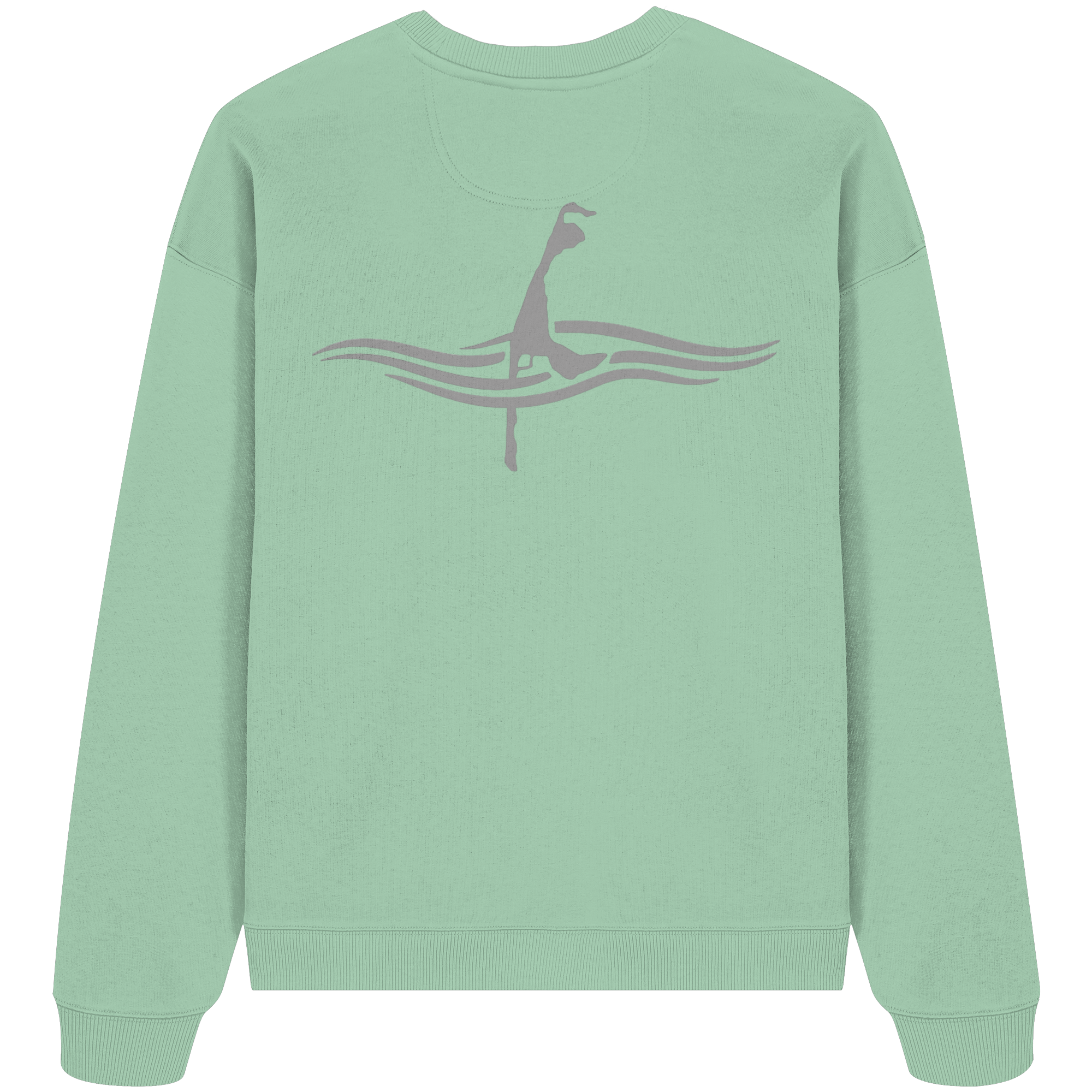 maritime SyltWelle mit Stick (front) & Logo (hinten) - Oversize Sweatshirt