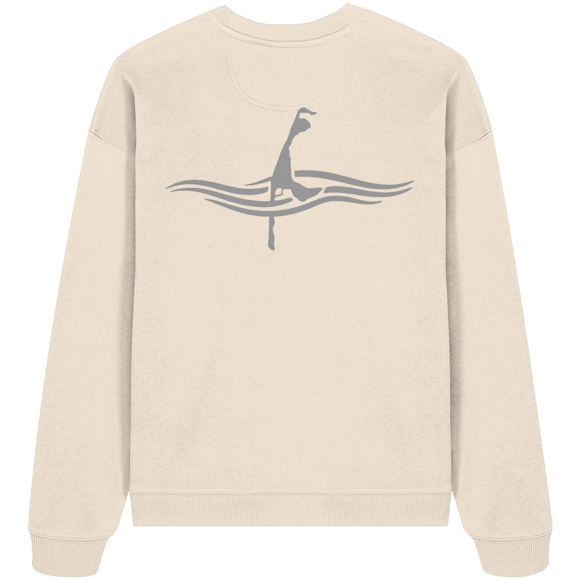 maritime SyltWelle mit Stick (front) & Logo (hinten) - Oversize Sweatshirt