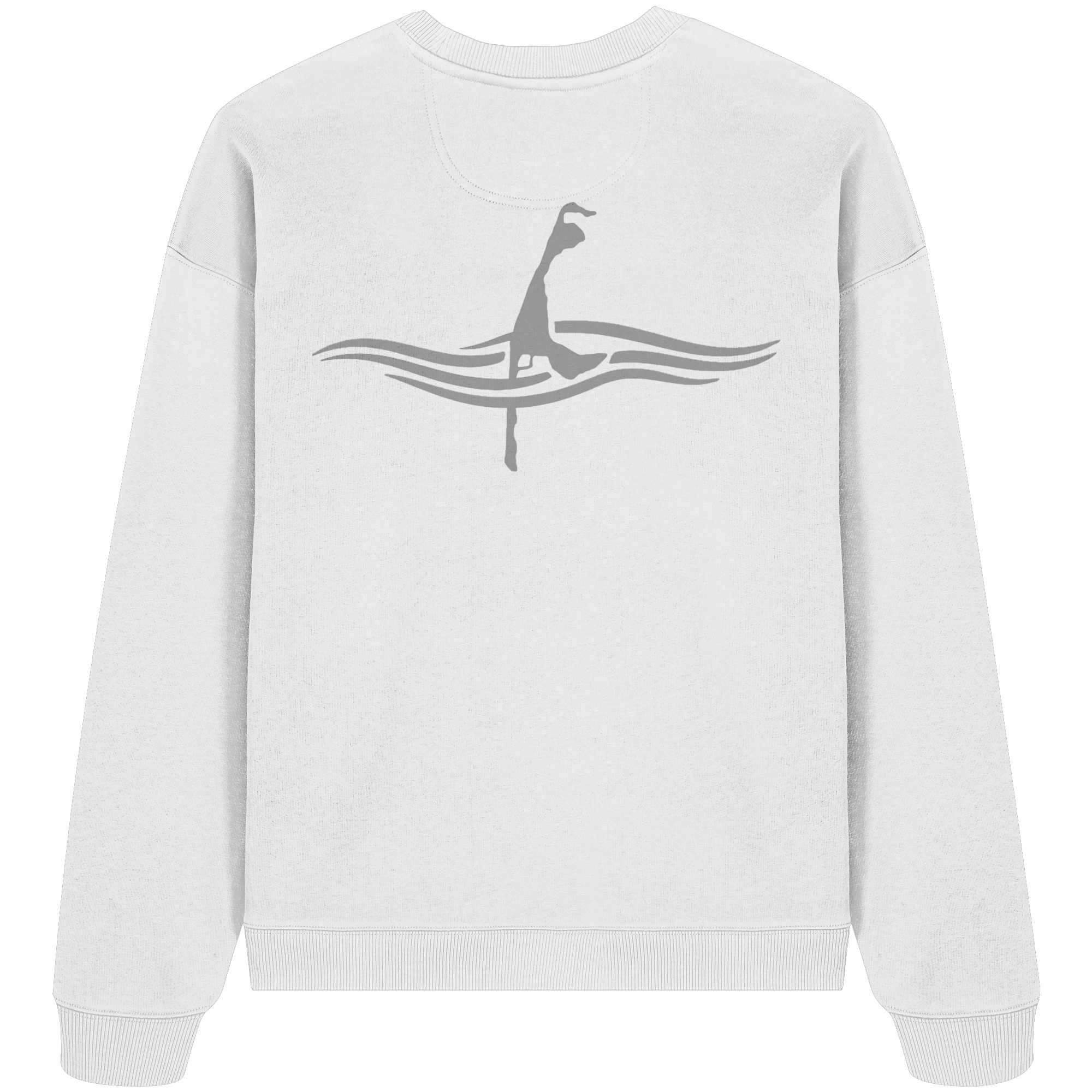maritime SyltWelle mit Stick (front) & Logo (hinten) - Oversize Sweatshirt