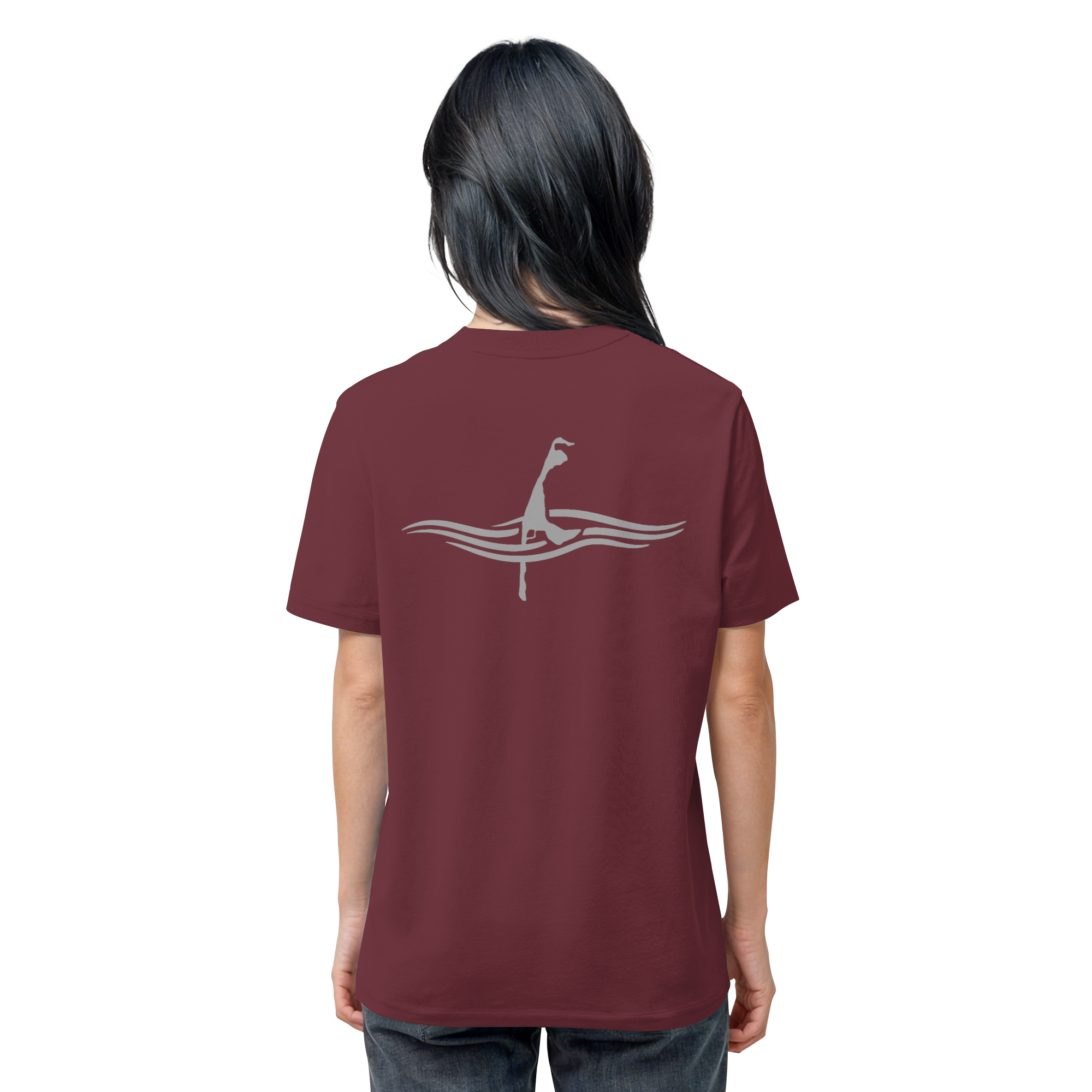 maritimes Sylt vom Meer umschlungen (Rücken) - Basic Shirt