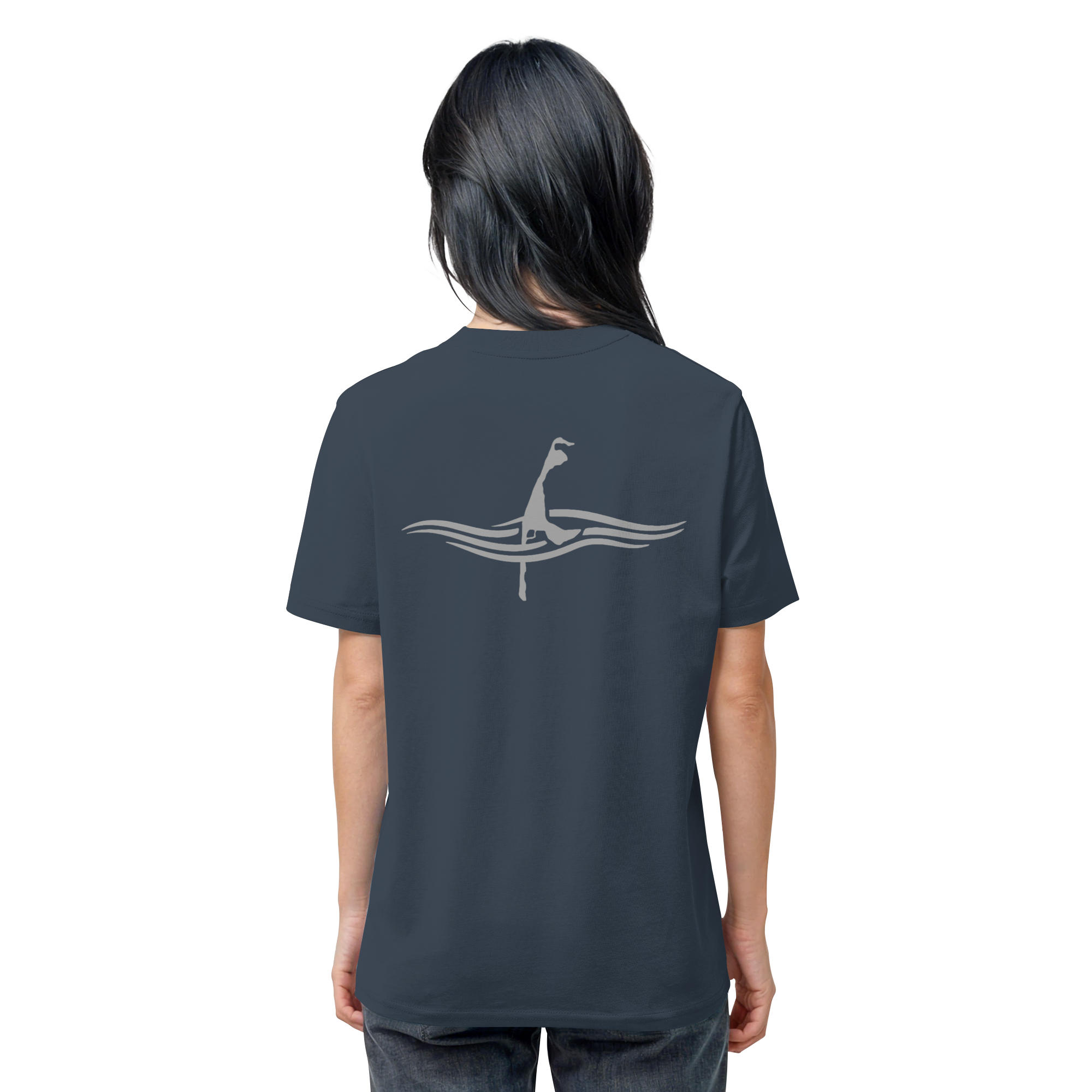 maritimes Sylt vom Meer umschlungen (Rücken) - Basic Shirt