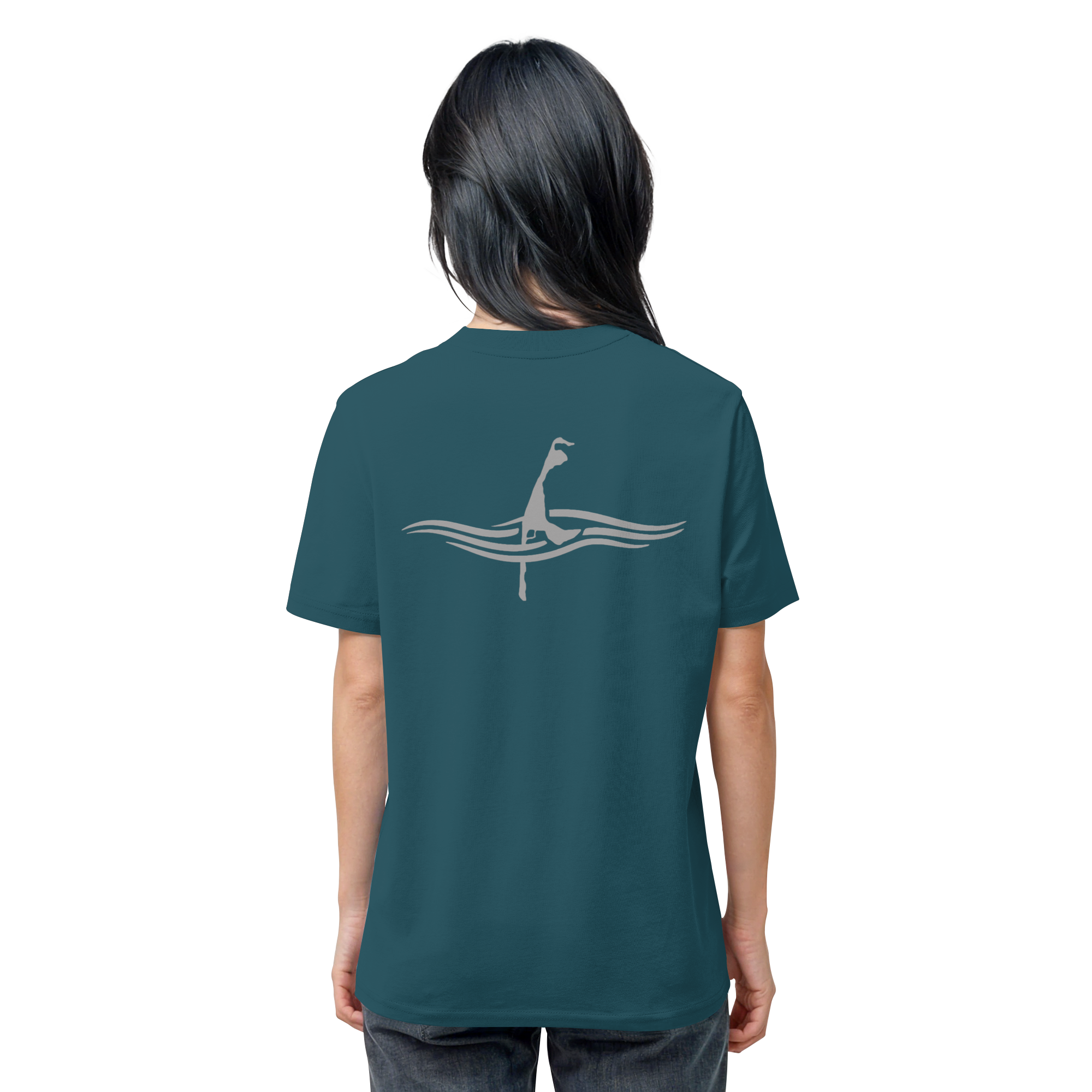 maritimes Sylt vom Meer umschlungen (Rücken) - Basic Shirt