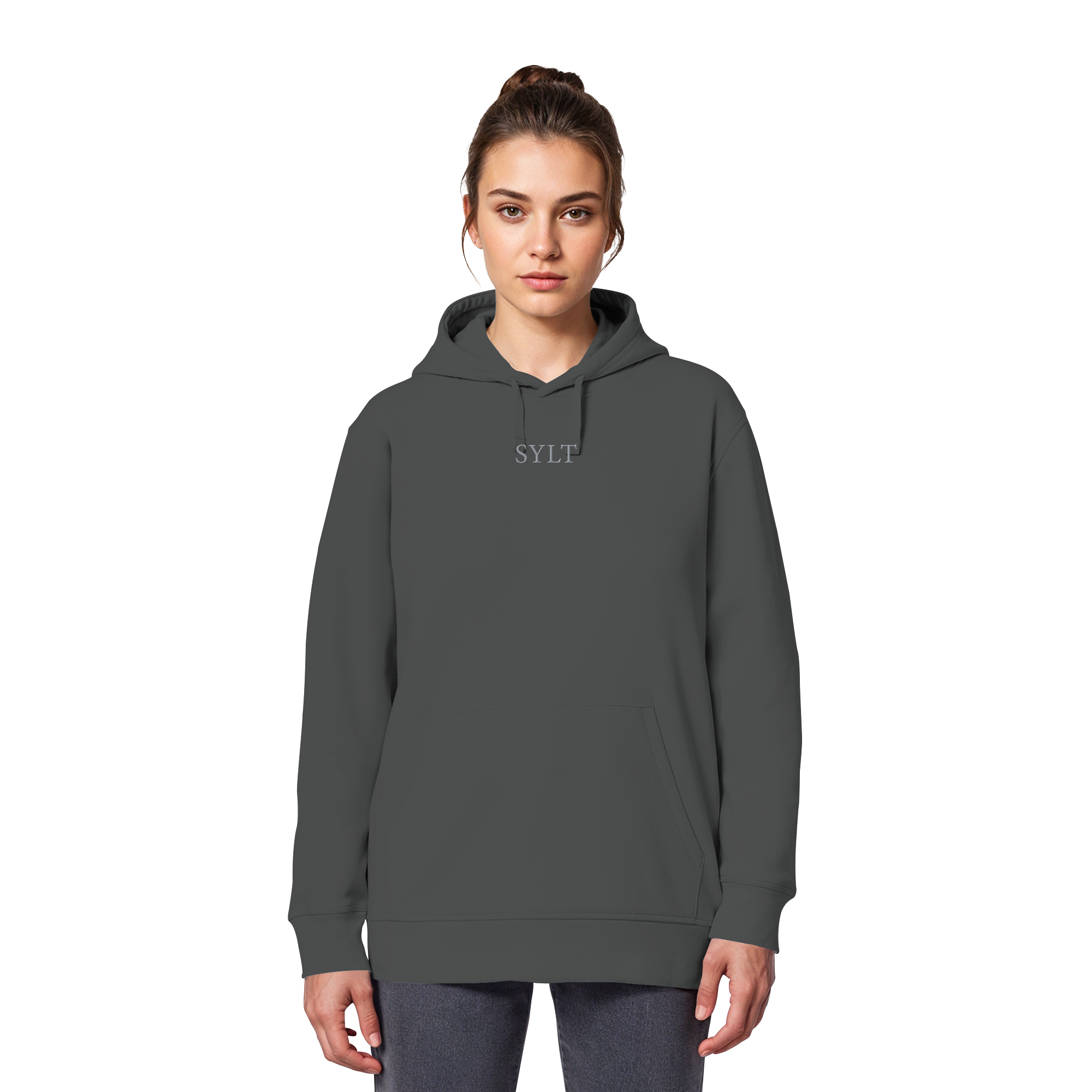 maritime SyltWelle mit Stick (front) & Logo (hinten) - Basic Hoodie