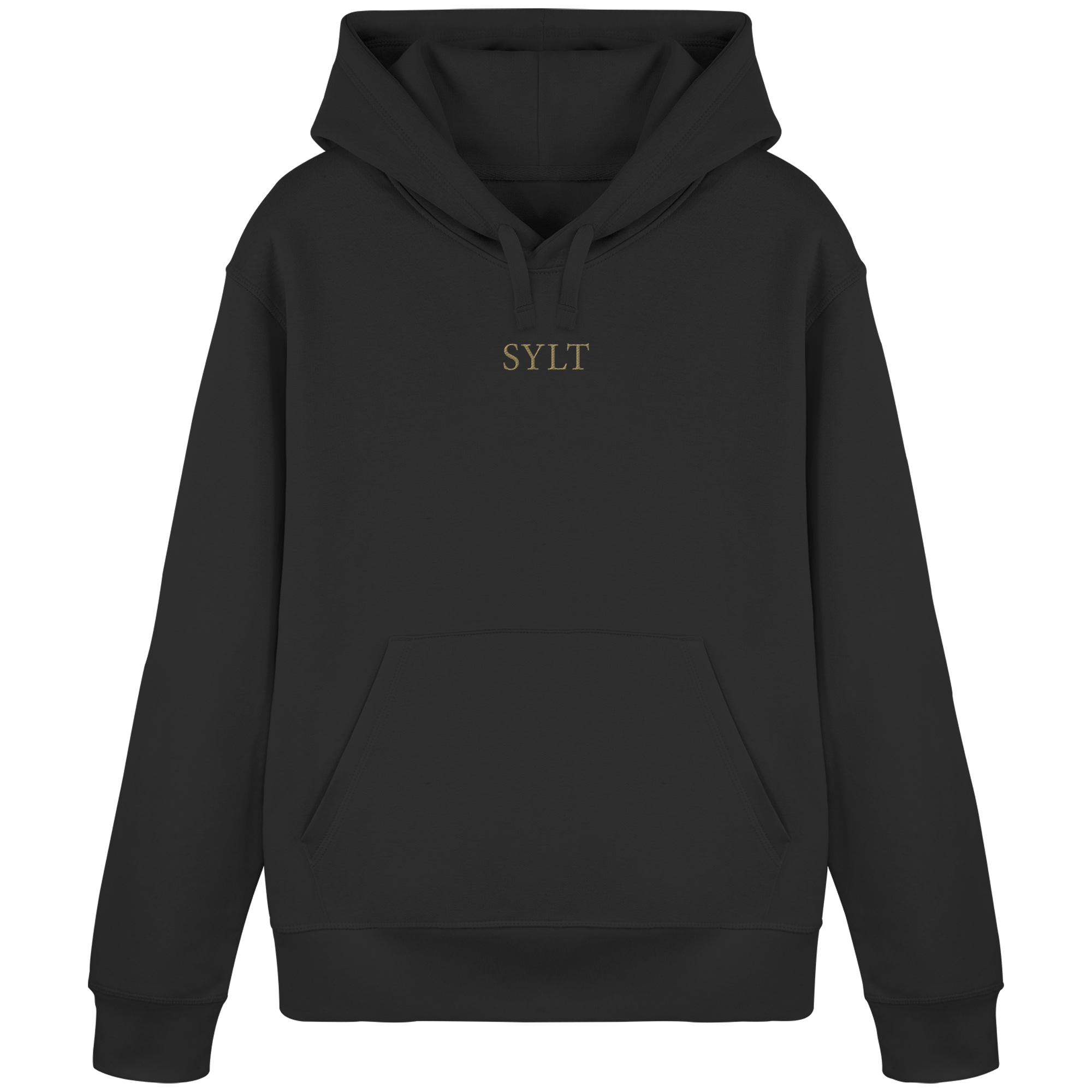 BLACK or WHITE - SYLT Stick in Gold - Premium Hoodie