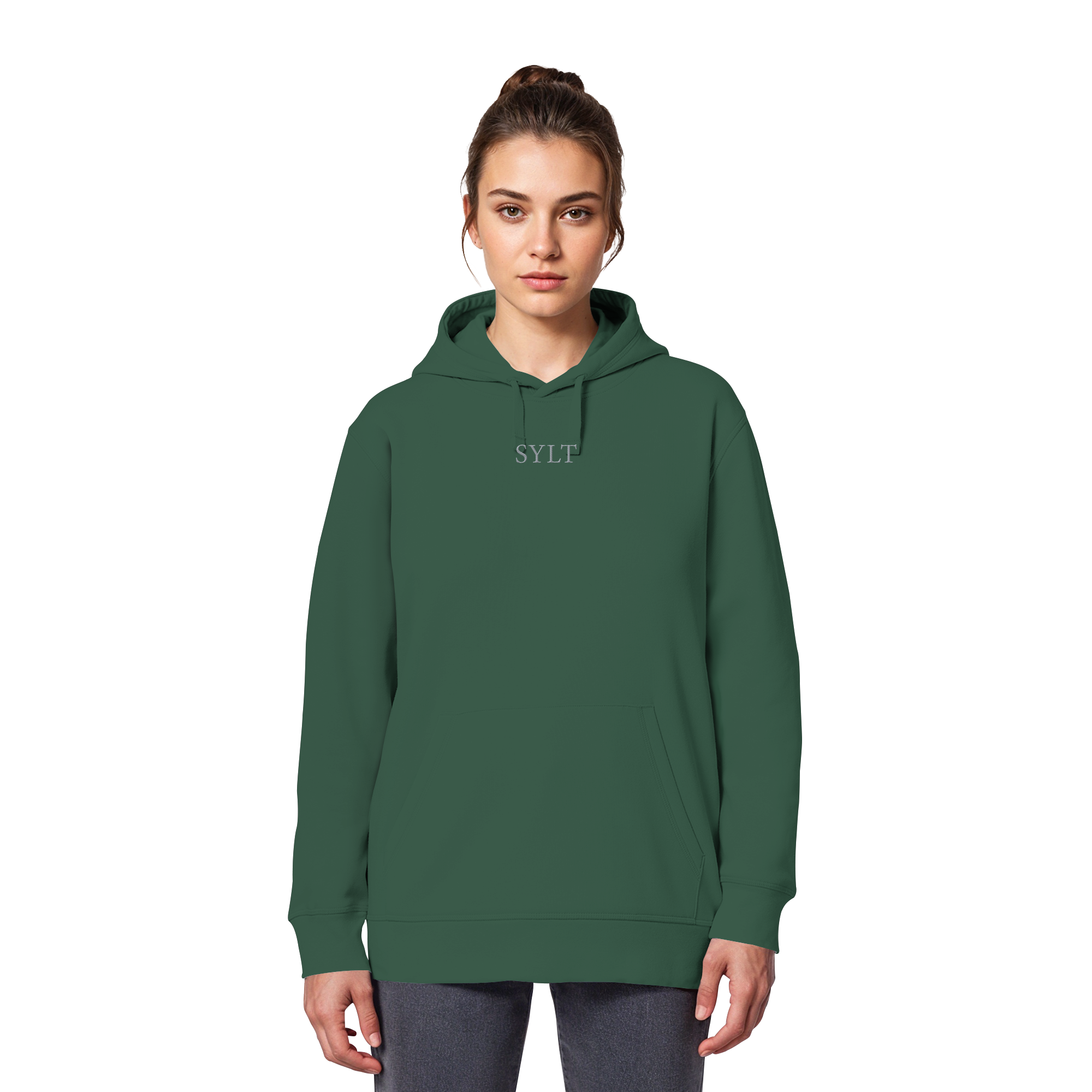 maritime SyltWelle mit Stick (front) & Logo (hinten) - Basic Hoodie