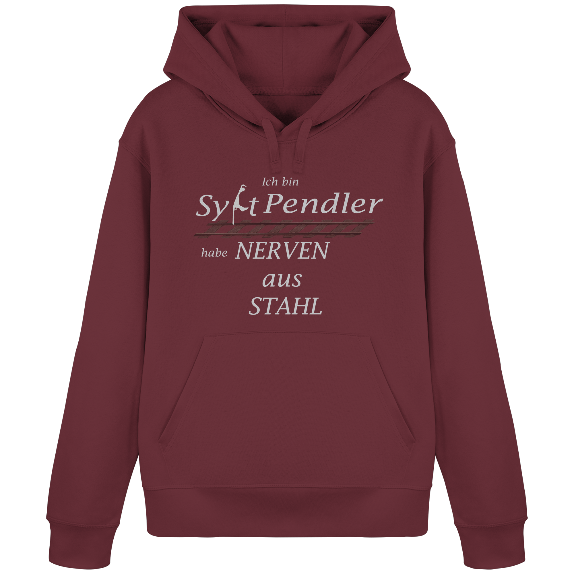 Der Sylt-Pendler ~ Basic Hoodie vorne