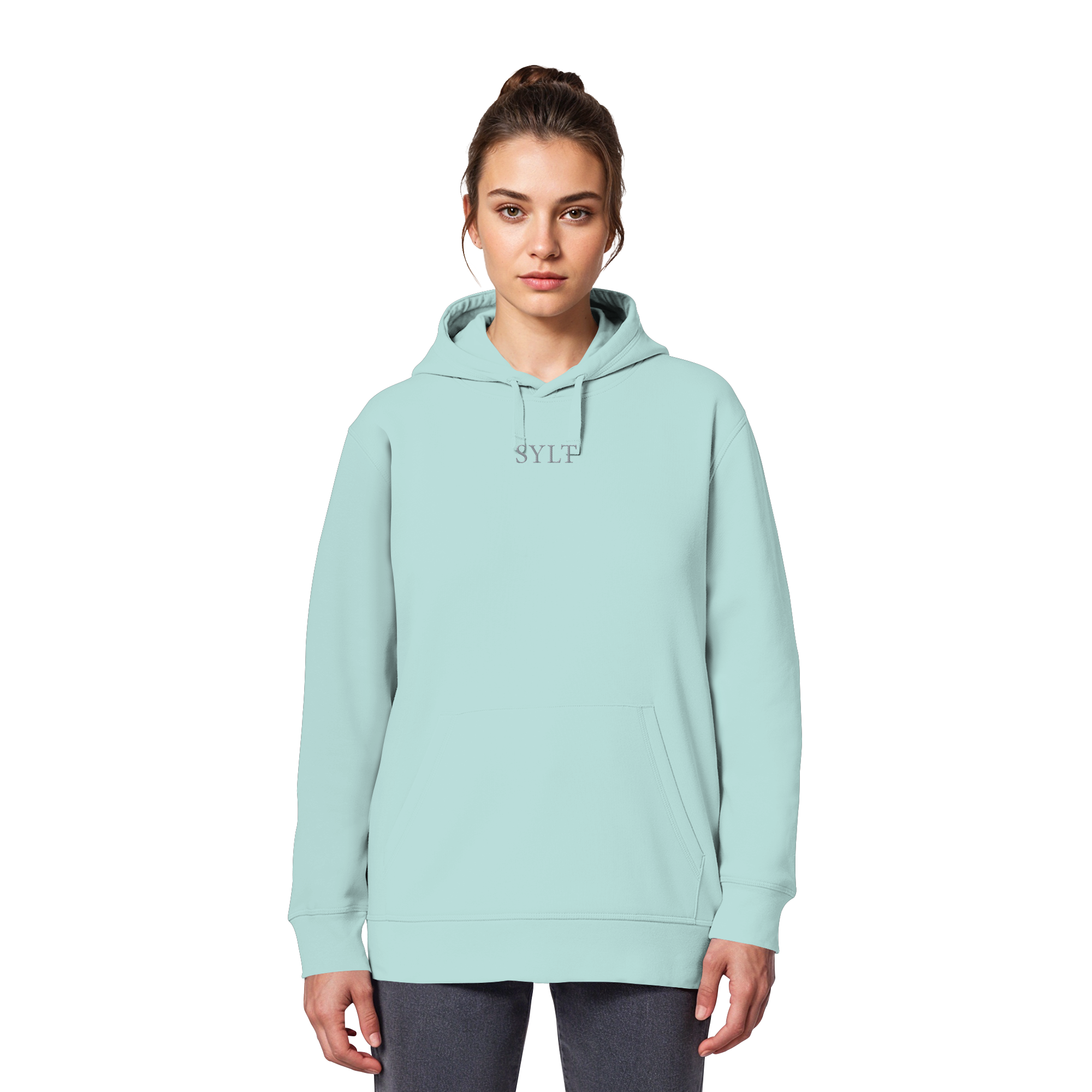 maritime SyltWelle mit Stick (front) & Logo (hinten) - Basic Hoodie
