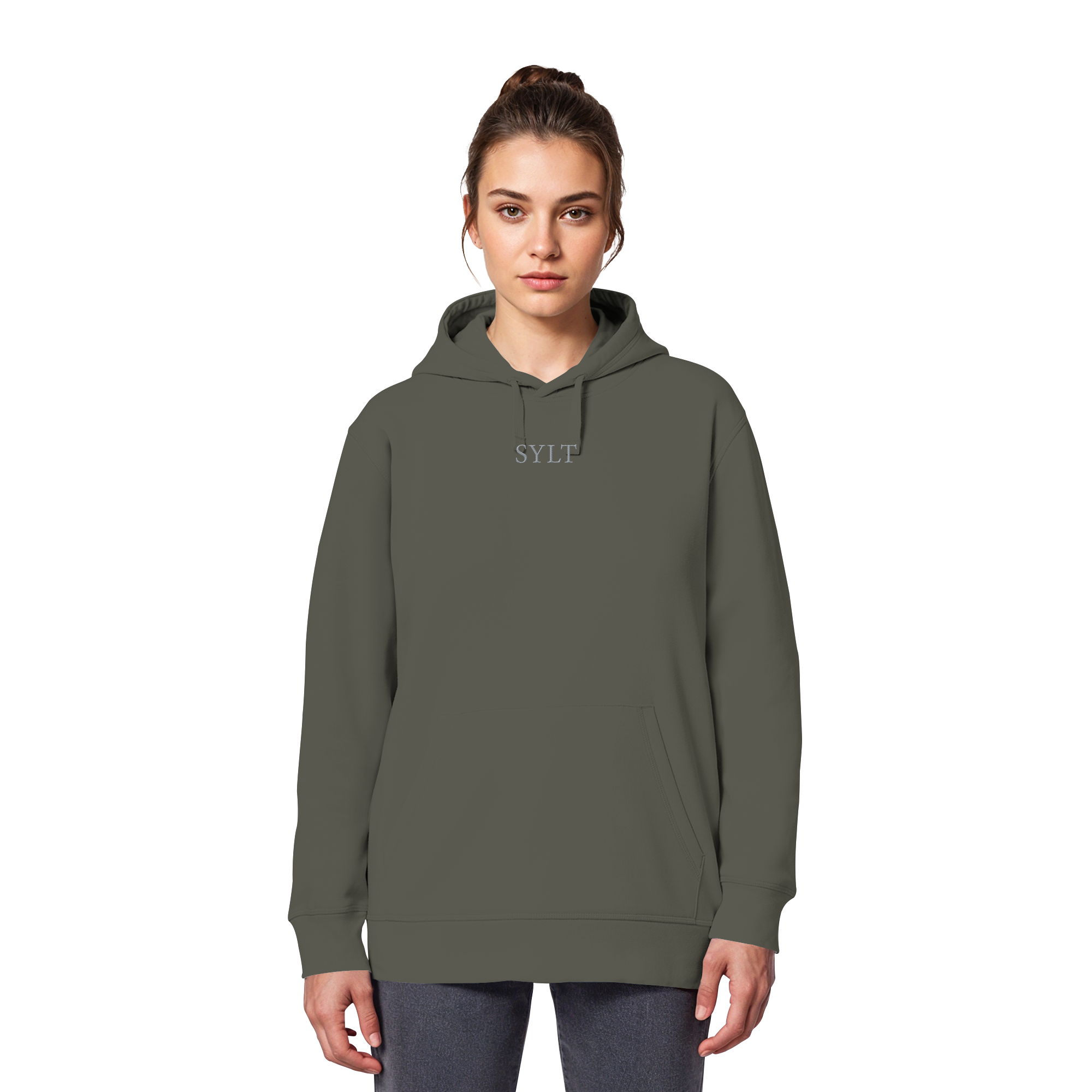 maritime SyltWelle mit Stick (front) & Logo (hinten) - Basic Hoodie