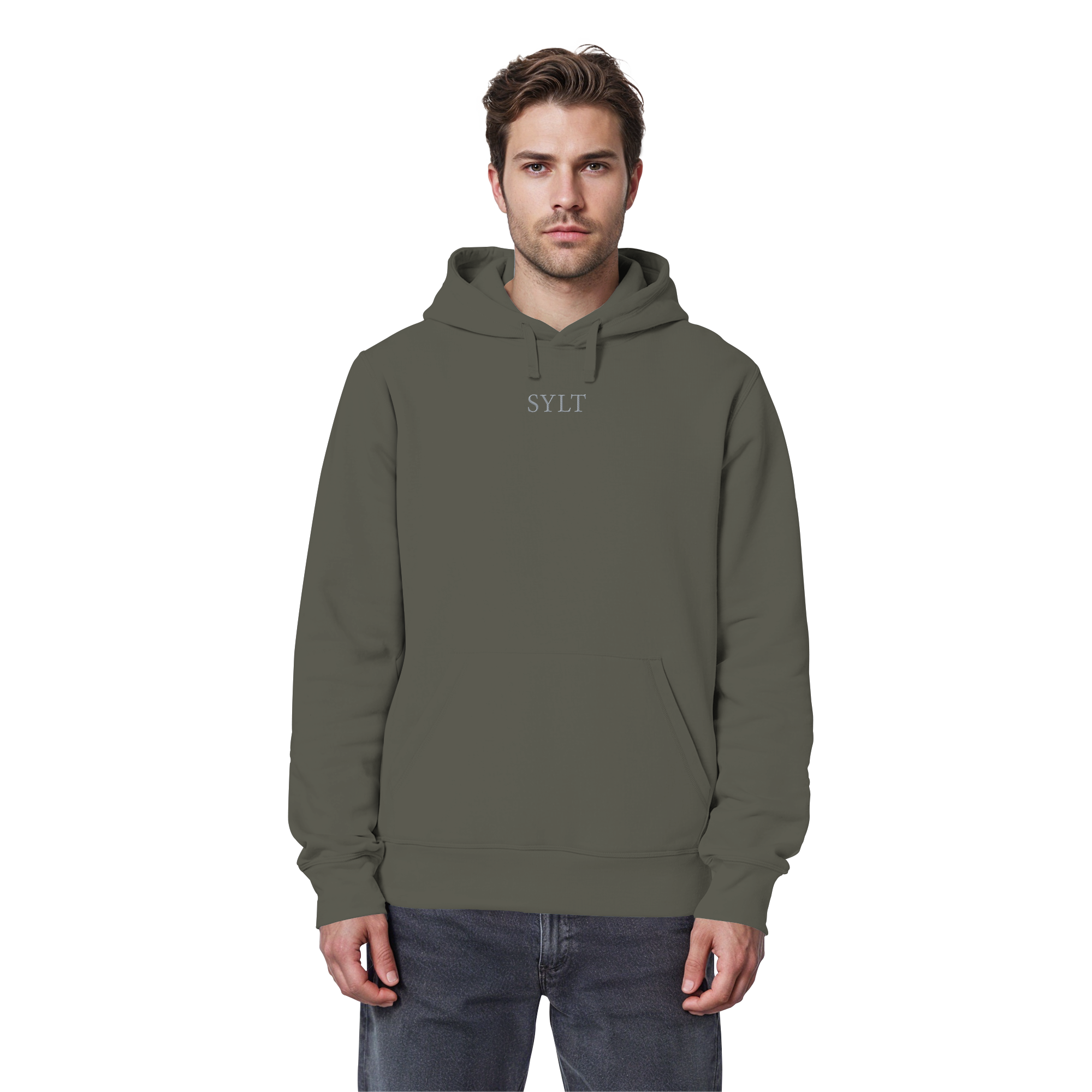 maritime SyltWelle mit Stick (front) & Logo (hinten) - Basic Hoodie