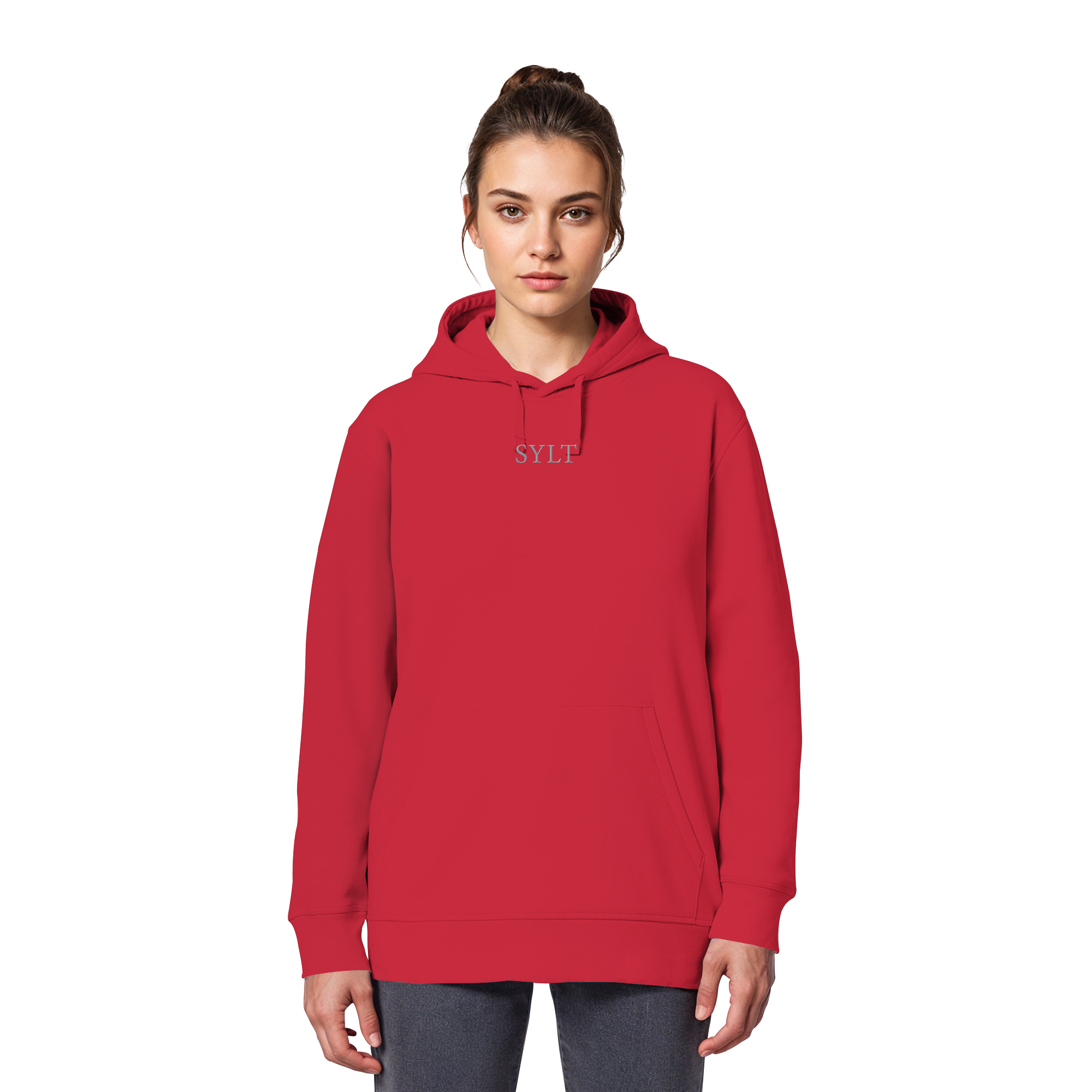 maritime SyltWelle mit Stick (front) & Logo (hinten) - Basic Hoodie