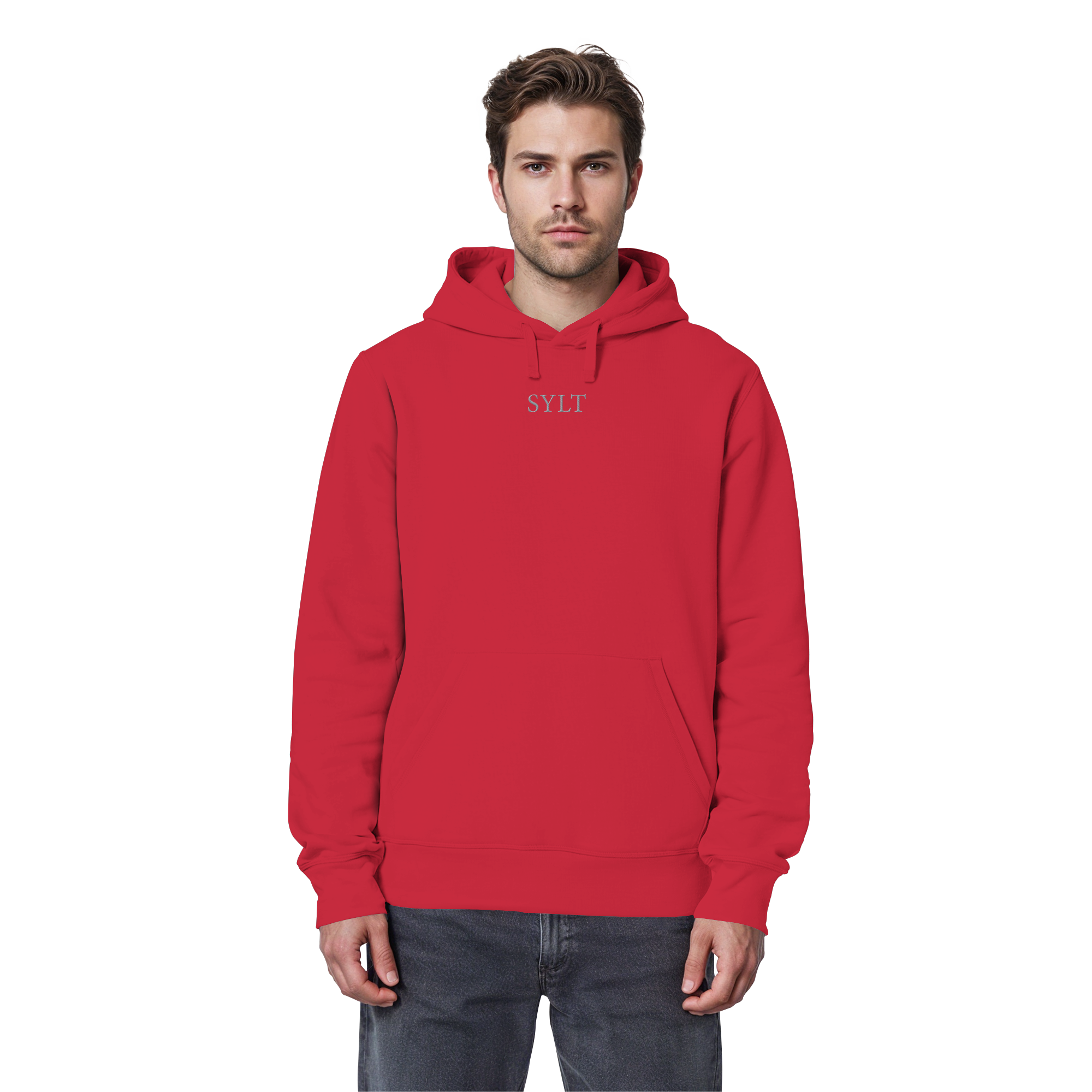 maritime SyltWelle mit Stick (front) & Logo (hinten) - Basic Hoodie