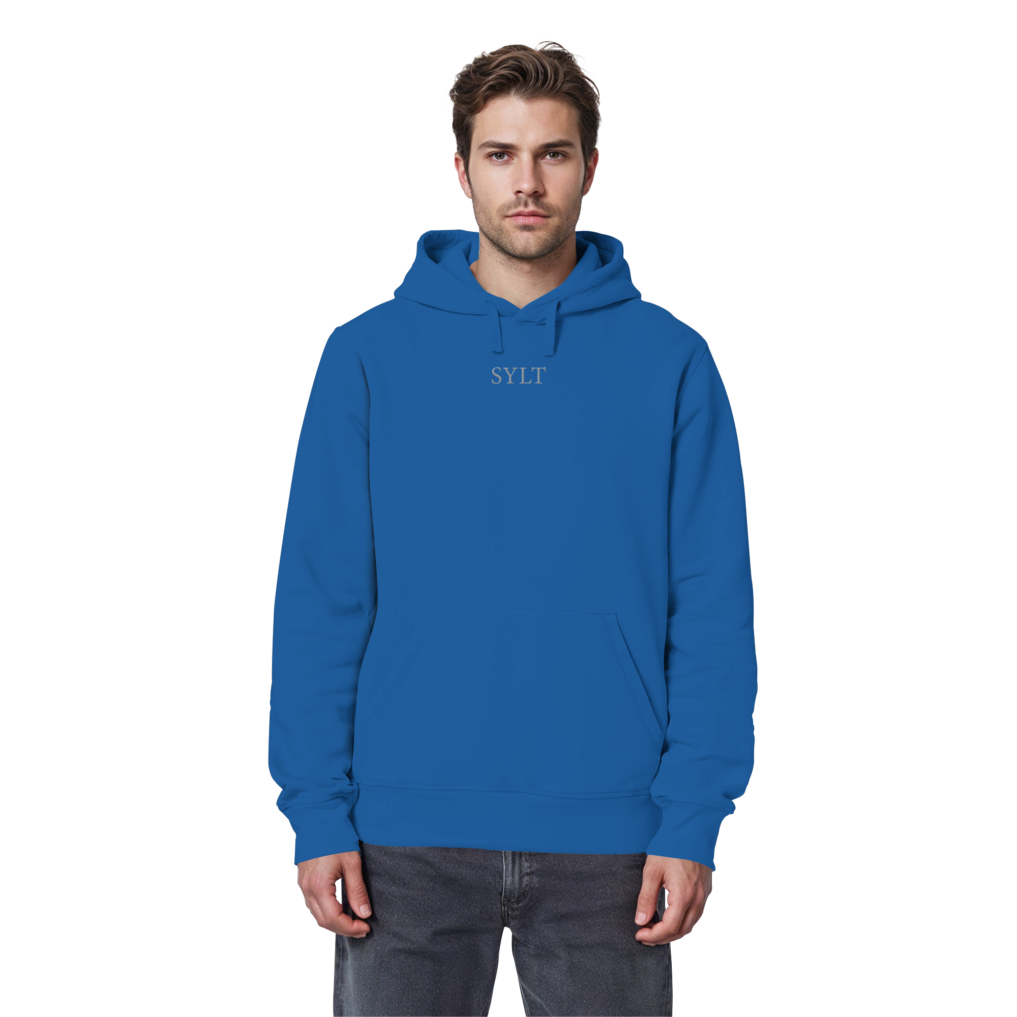 maritime SyltWelle mit Stick (front) & Logo (hinten) - Basic Hoodie