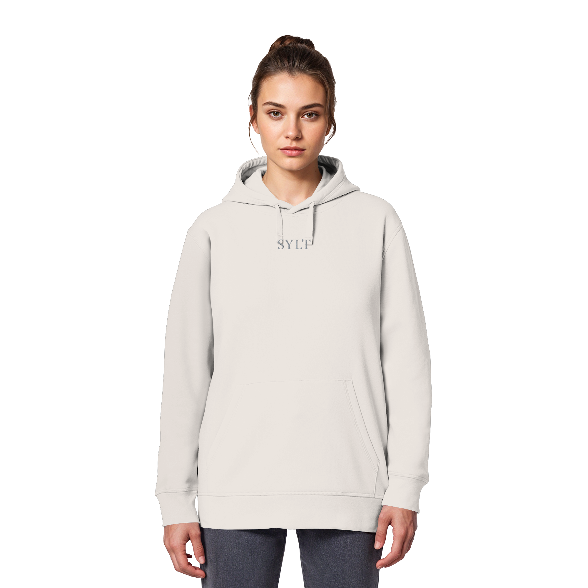 maritime SyltWelle mit Stick (front) & Logo (hinten) - Basic Hoodie