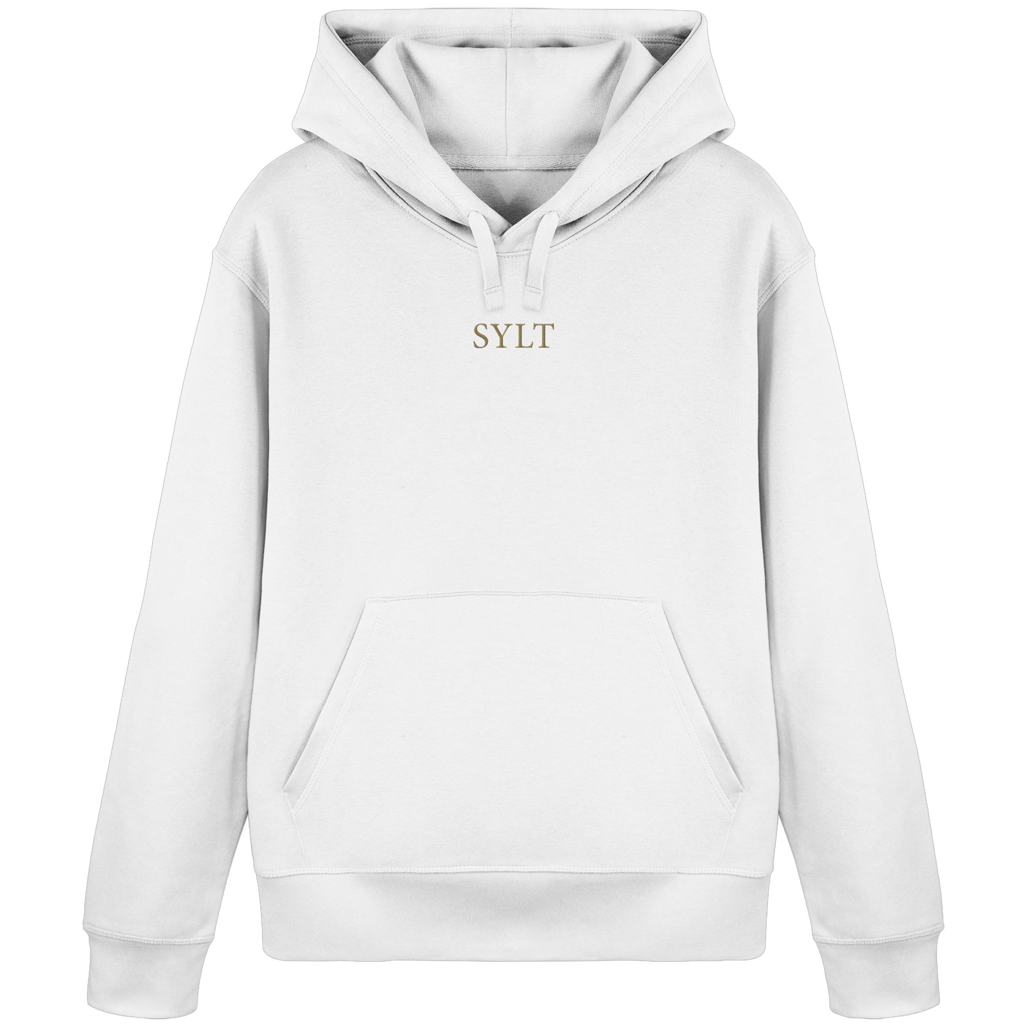 BLACK or WHITE - SYLT Stick in Gold - Premium Hoodie