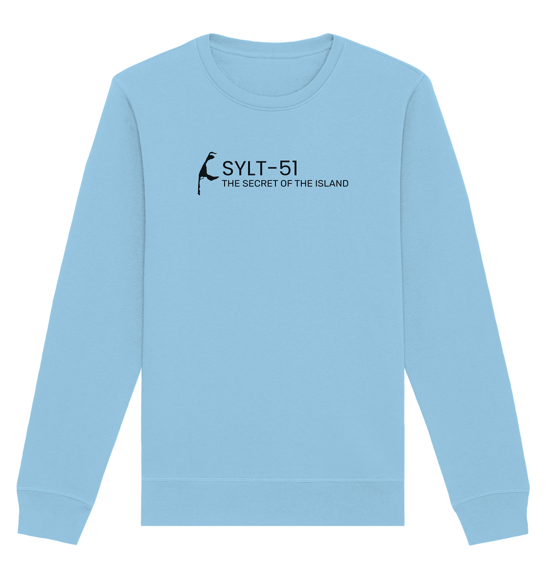 Sylt-51 - The secret of Island black (front - quer) Sweatshirt - Basic