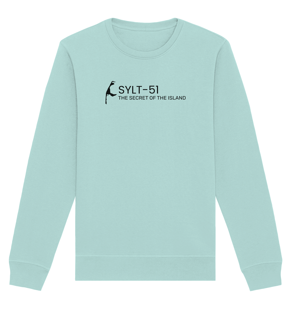 Sylt-51 - The secret of Island black (front - quer) Sweatshirt - Basic