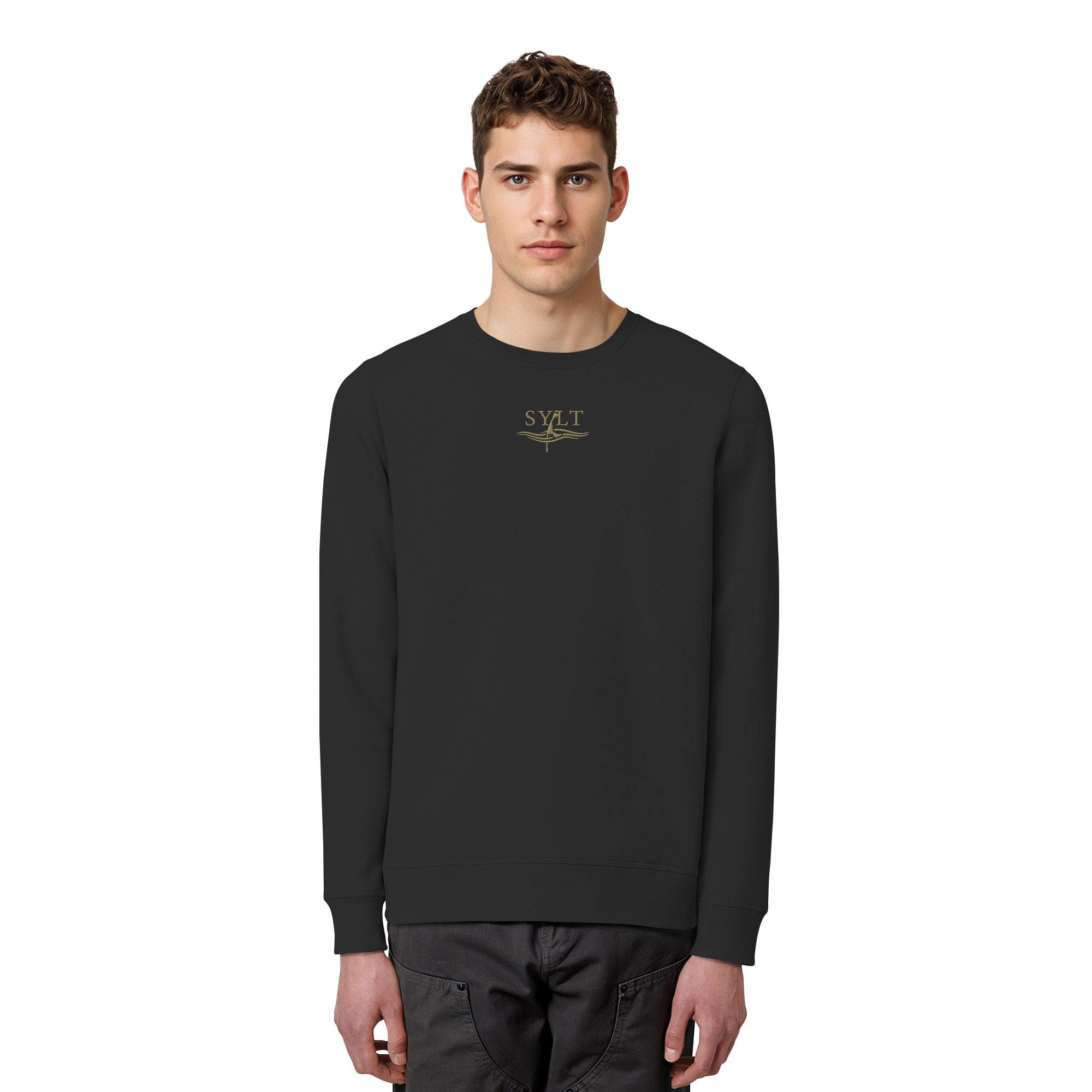 BLACK or WHITE - SyltWelle Stick Gold - Sweatshirt mit Charakter