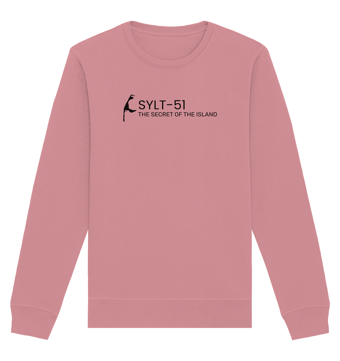 Sylt-51 - The secret of Island black (front - quer) Sweatshirt - Basic