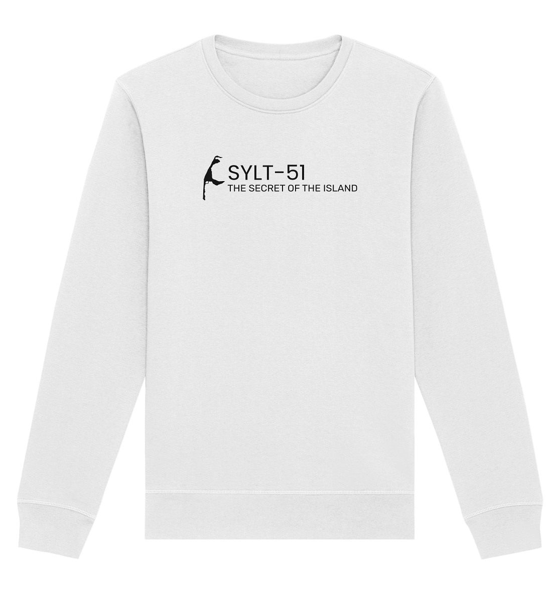 Sylt-51 - The secret of Island black (front - quer) Sweatshirt - Basic