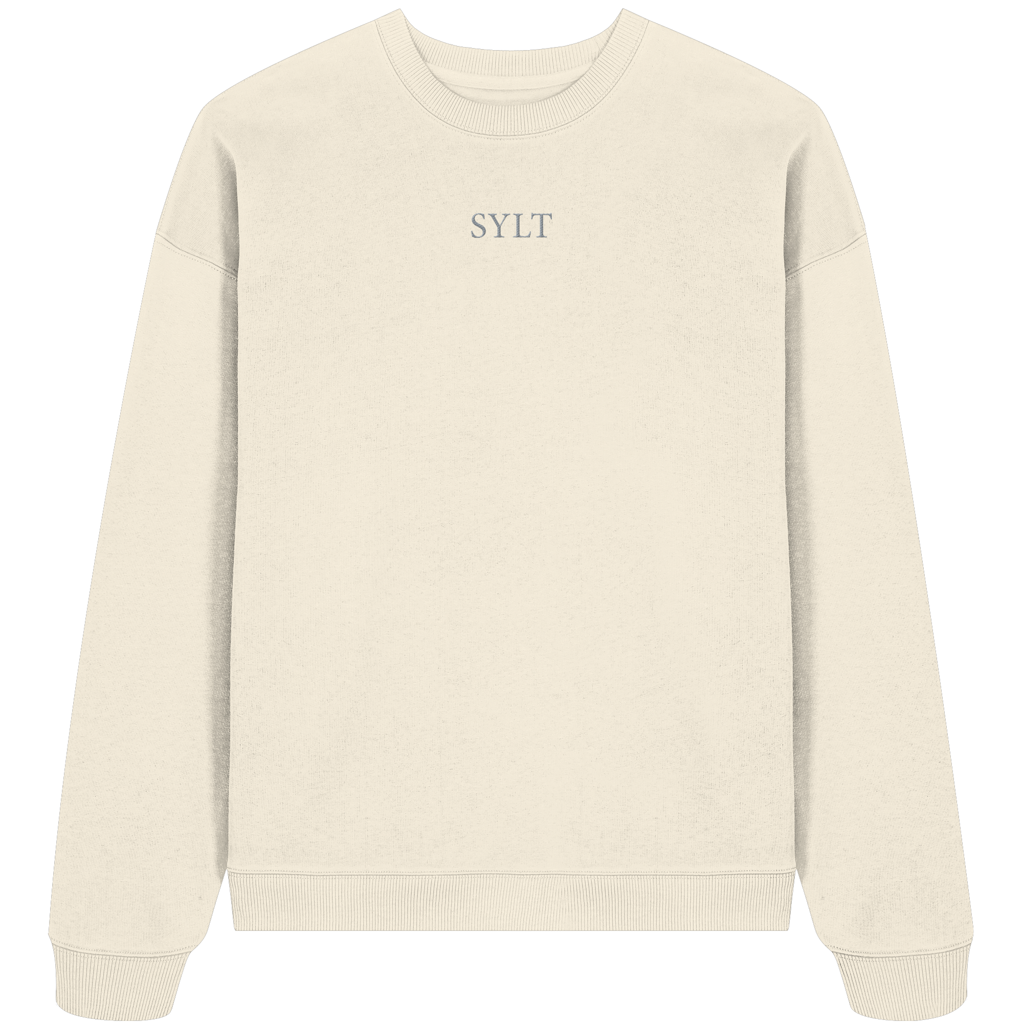 maritime SyltWelle mit Stick (front) & Logo (hinten) - Oversize Sweatshirt