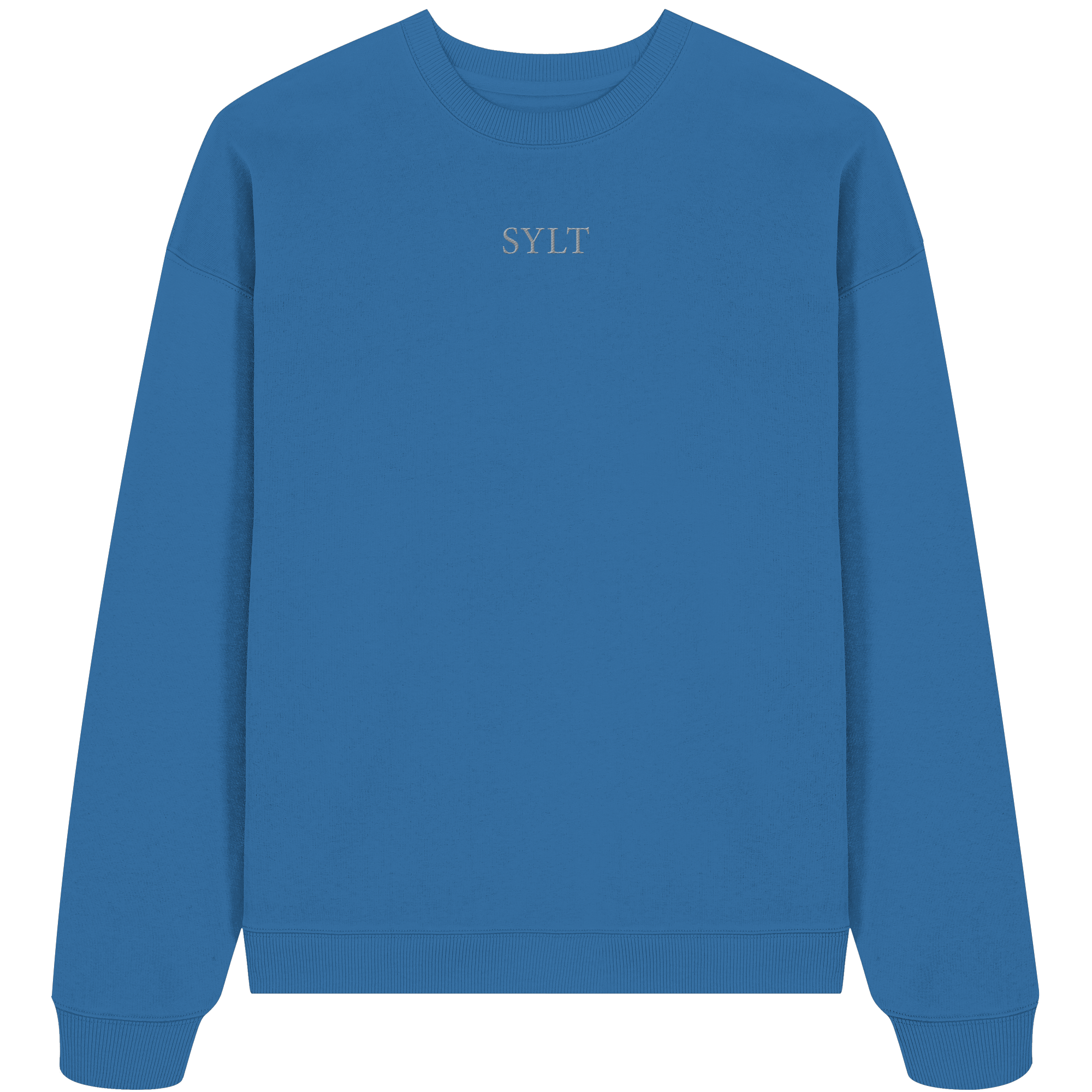 maritime SyltWelle mit Stick (front) & Logo (hinten) - Oversize Sweatshirt