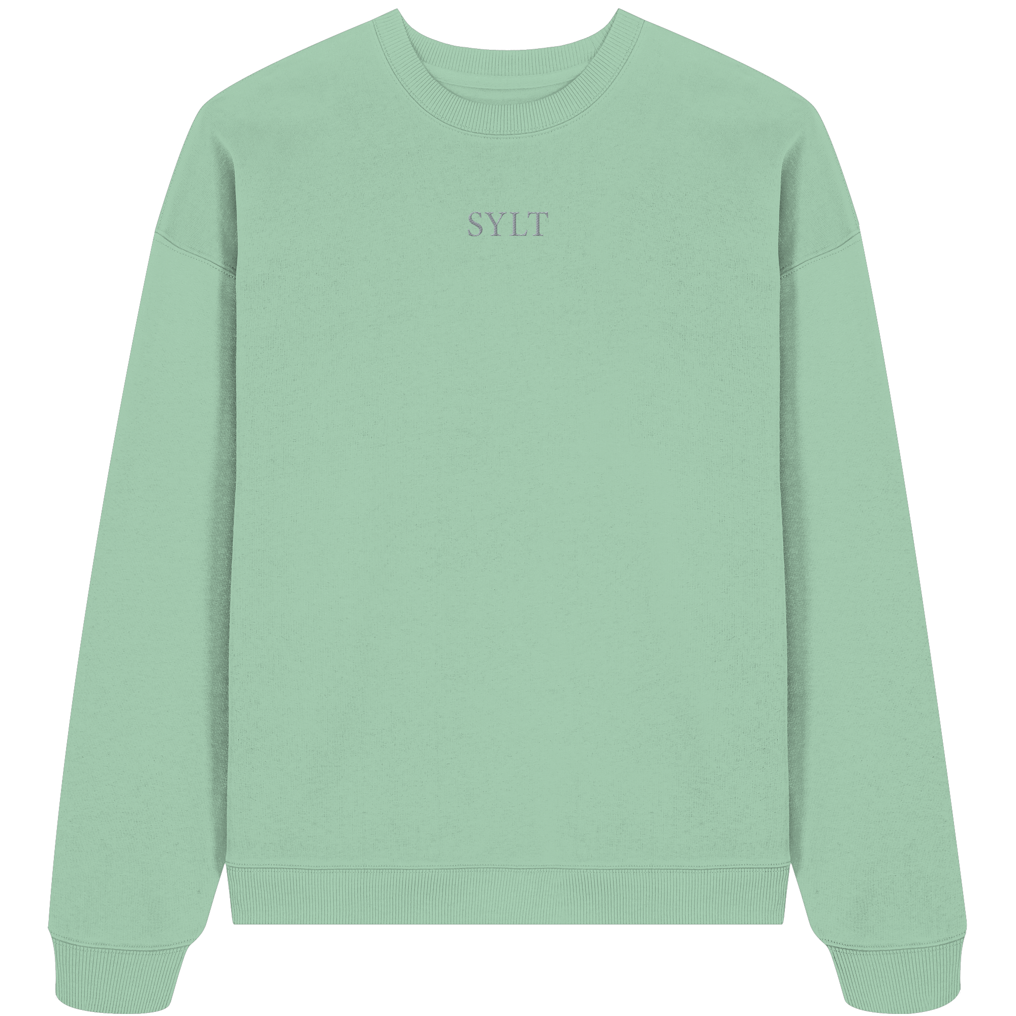 maritime SyltWelle mit Stick (front) & Logo (hinten) - Oversize Sweatshirt
