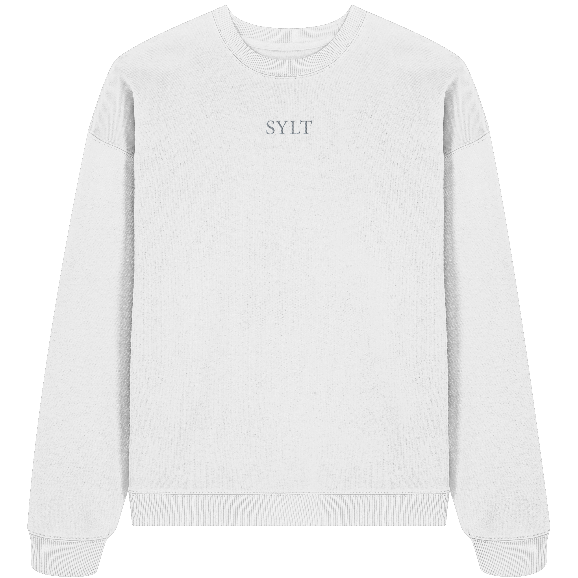 maritime SyltWelle mit Stick (front) & Logo (hinten) - Oversize Sweatshirt